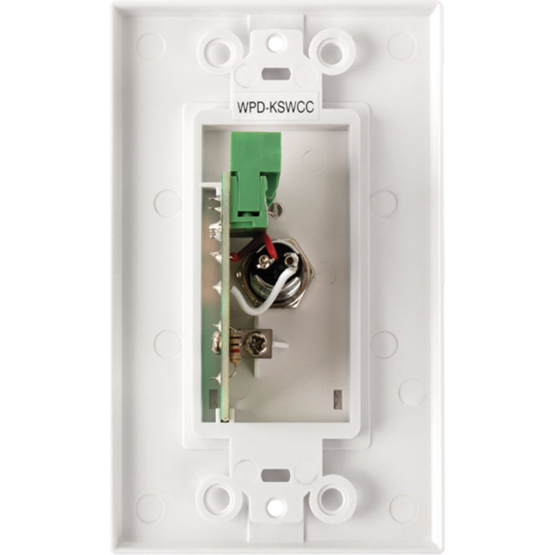 AtlasIED WPD-KSWCC Wall Plate Key Switch, Hard Contact Closure