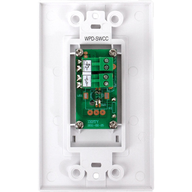 AtlasIED WPD-SWCC Wall Plate Push Button Switch, Hard Contact Closure