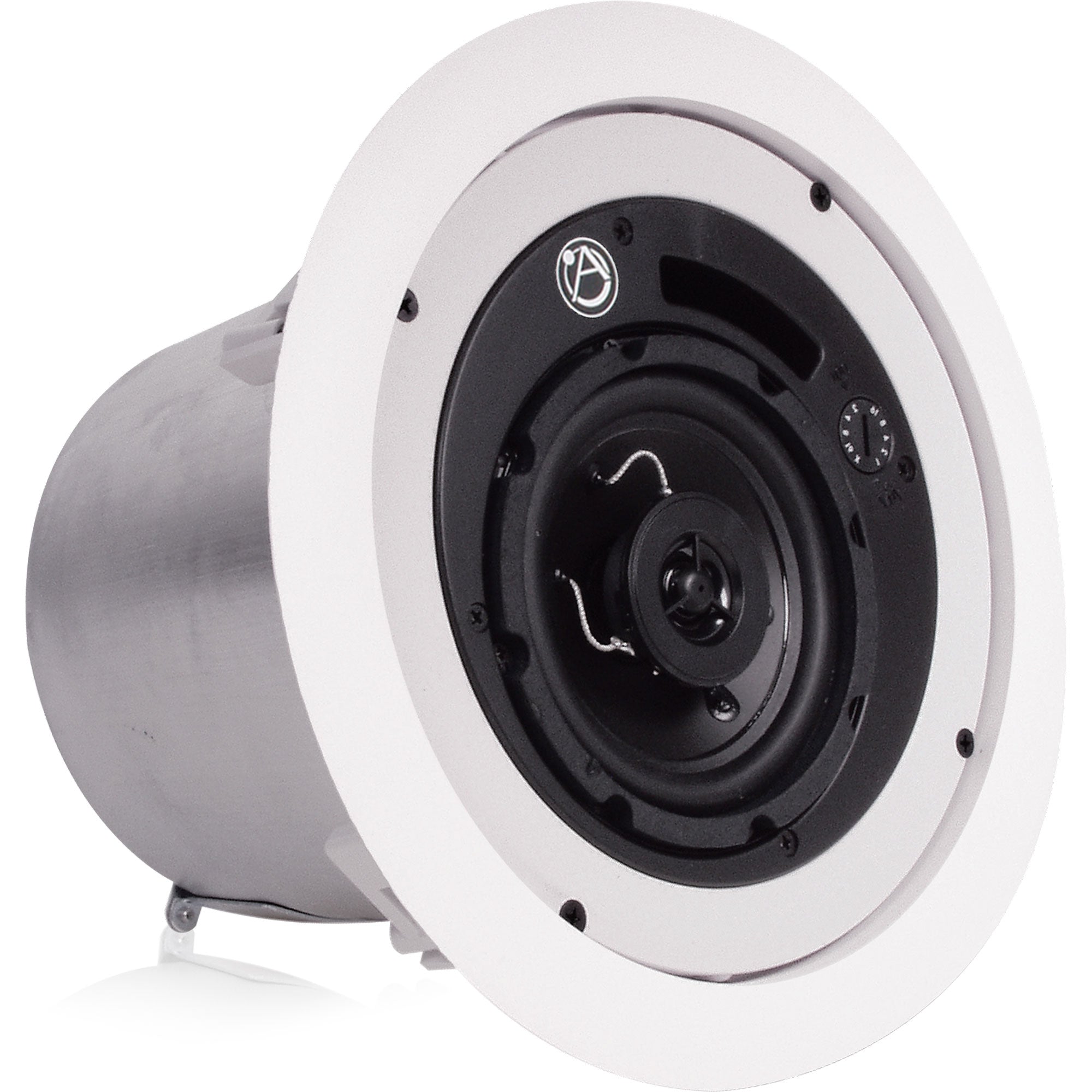 AtlasIED FAP42T-UL2043 4" Coaxial In-Ceiling Speaker with 16-Watt 70/100V Transformer (White, Pair)