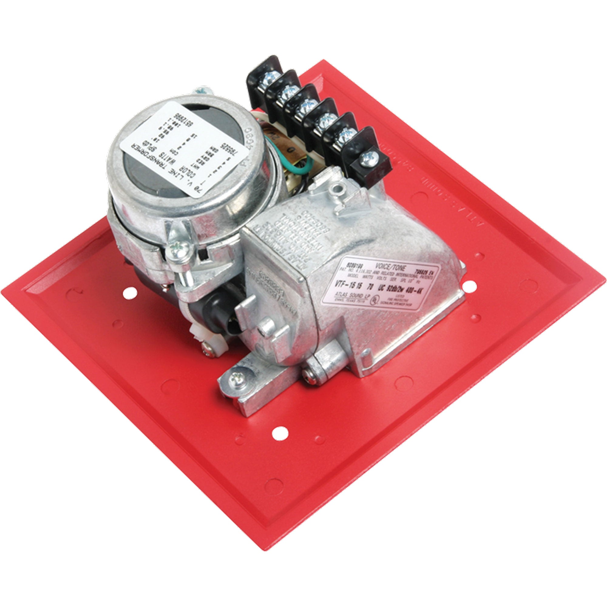 AtlasIED VTF-157UCR 15W 70V Voice/Tone Recessed Compression Driver Speaker (Red)