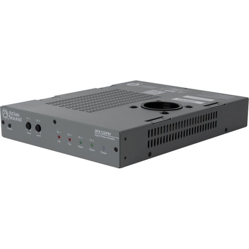 AtlasIED DPA-102PM Networkable 2-Channel Power Amplifier with DSP (2 x 100W)