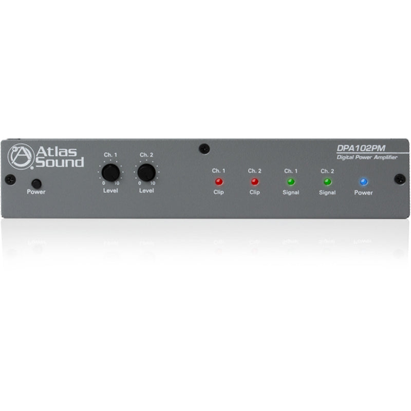 AtlasIED DPA-102PM Networkable 2-Channel Power Amplifier with DSP (2 x 100W)