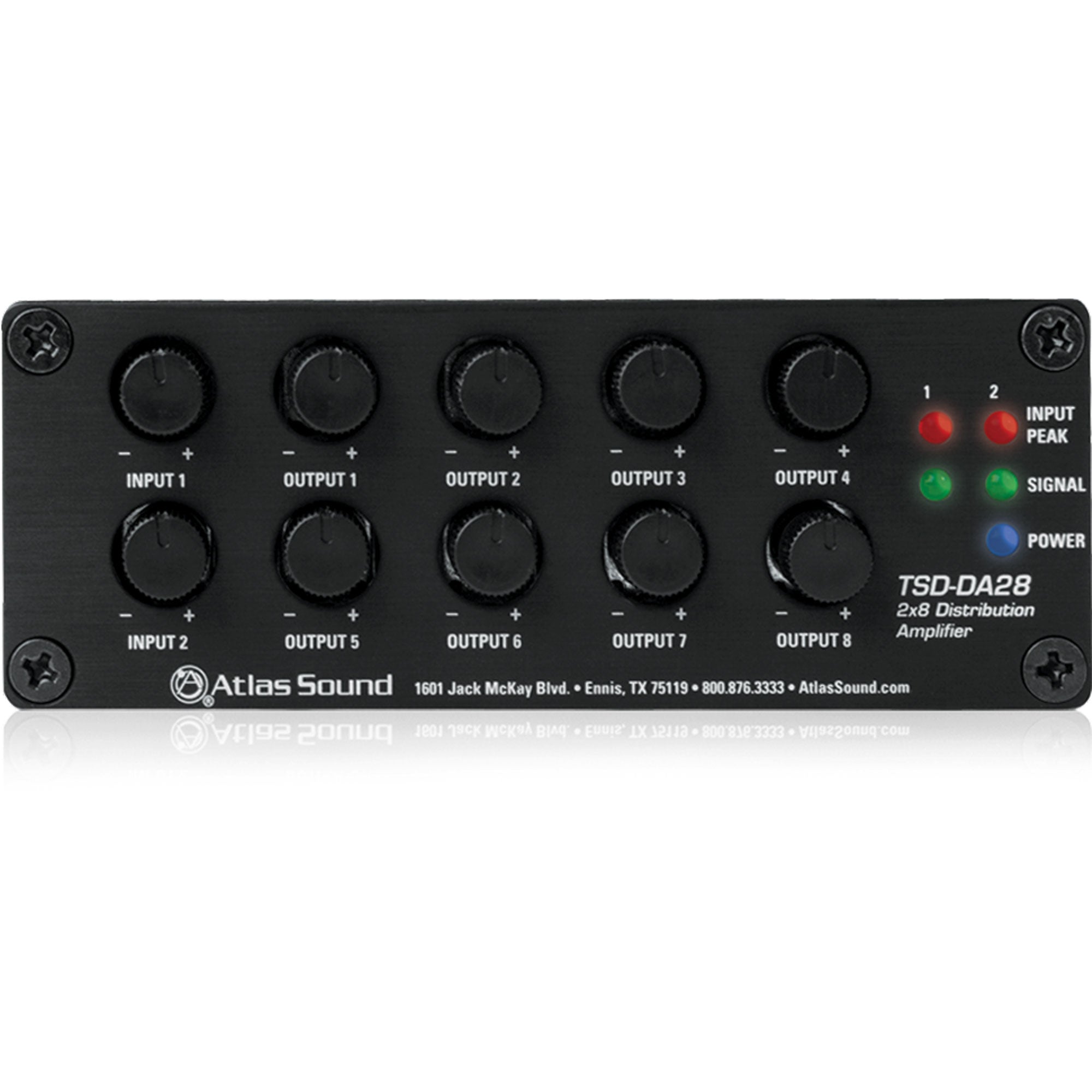 AtlasIED TSD-DA28 2 x 8 Distribution Amplifier