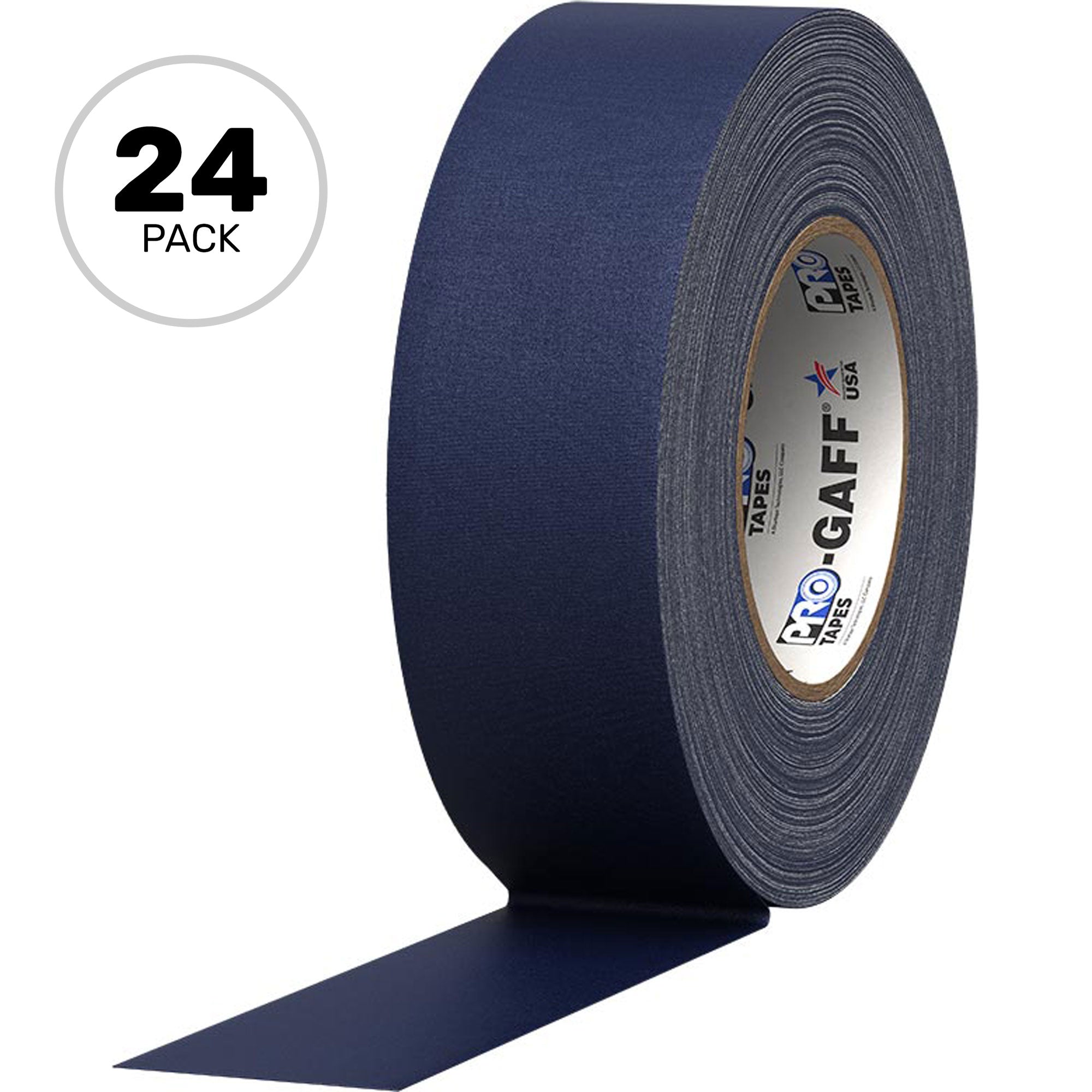 ProTapes Pro Gaff Premium Matte Cloth Gaffers Tape 2" x 55yds (Blue, Case of 24)