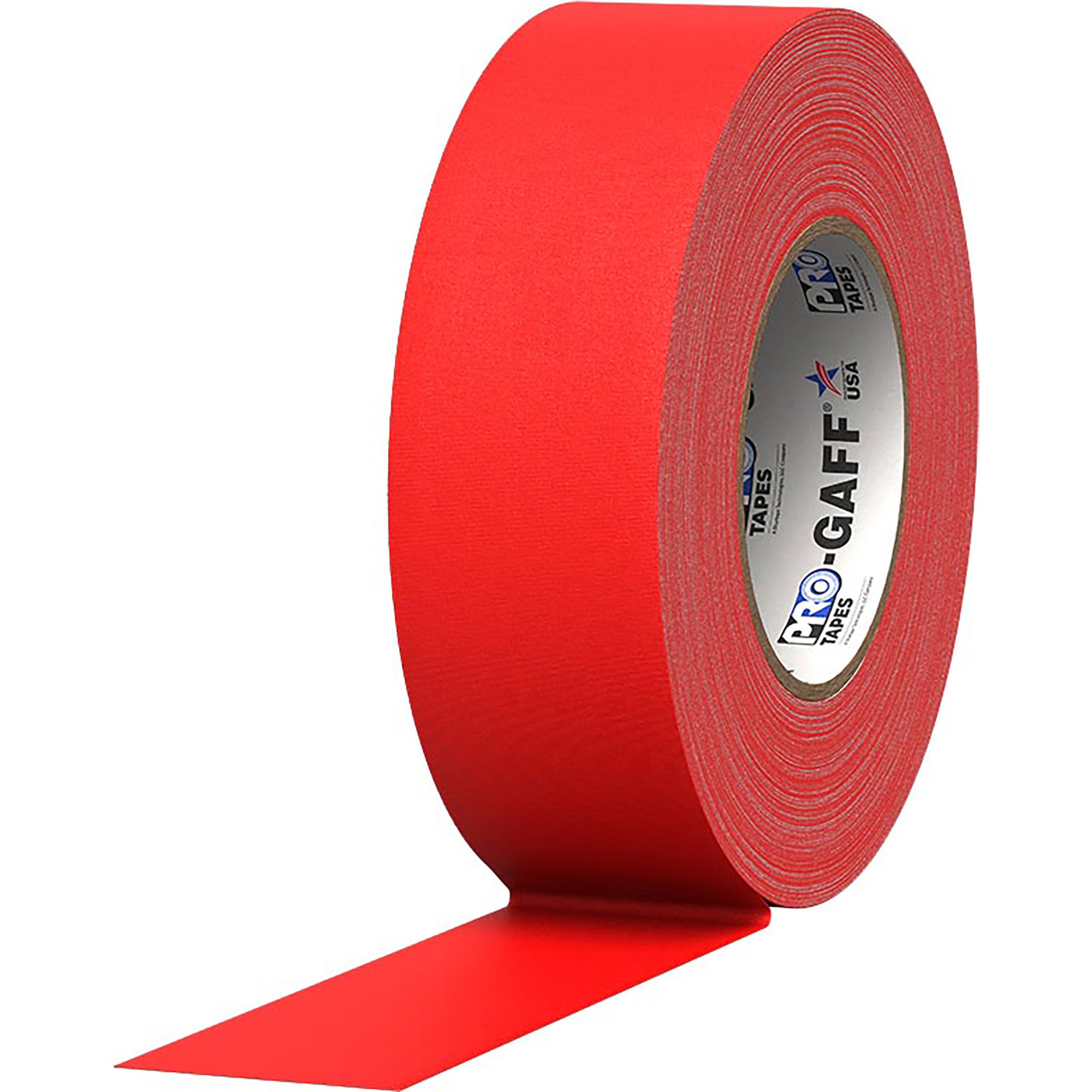 ProTapes Pro Gaff Premium Matte Cloth Gaffers Tape 2" x 55yds (Red, Case of 24)