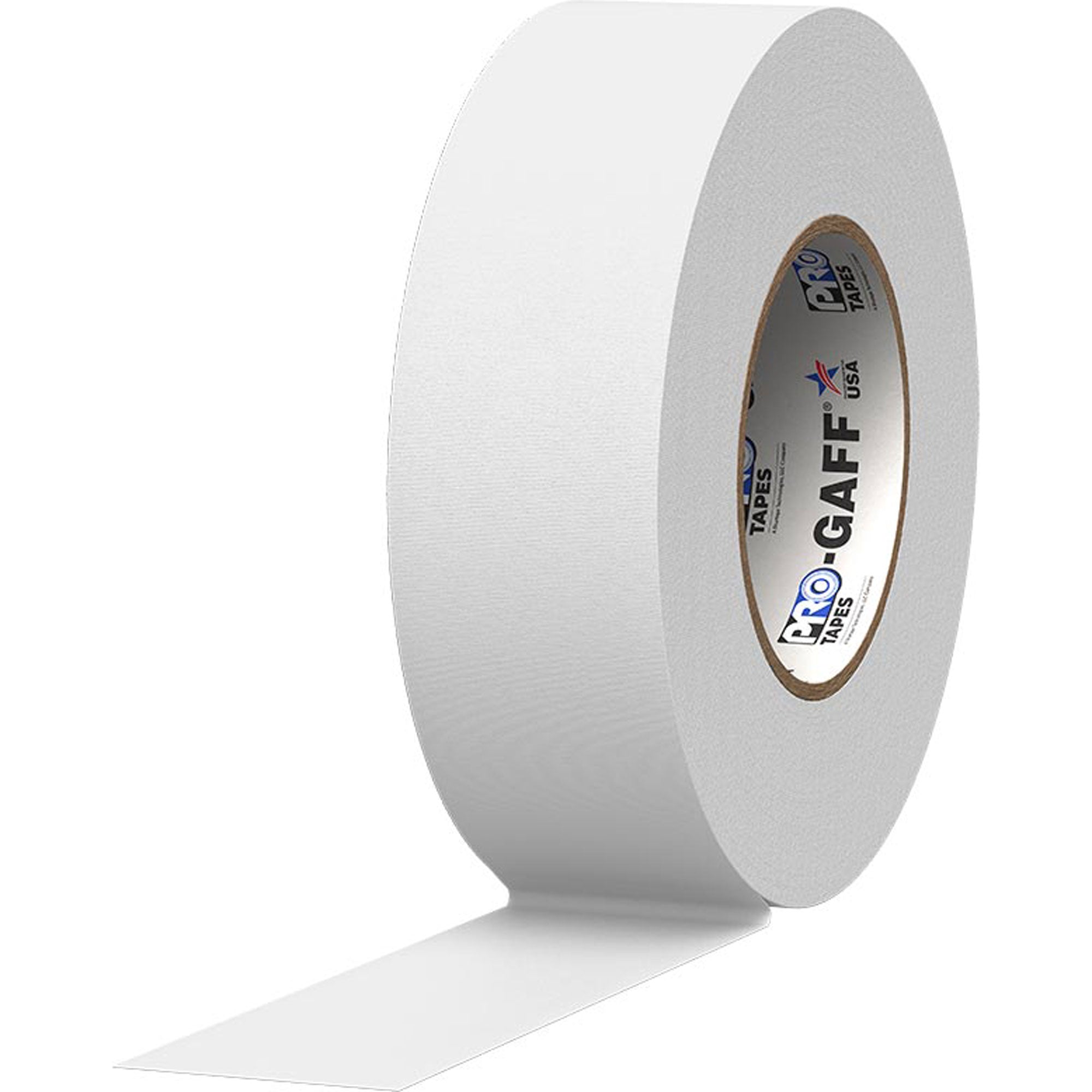 ProTapes Pro Gaff Premium Matte Cloth Gaffers Tape 2" x 55yds (White, Case of 24)