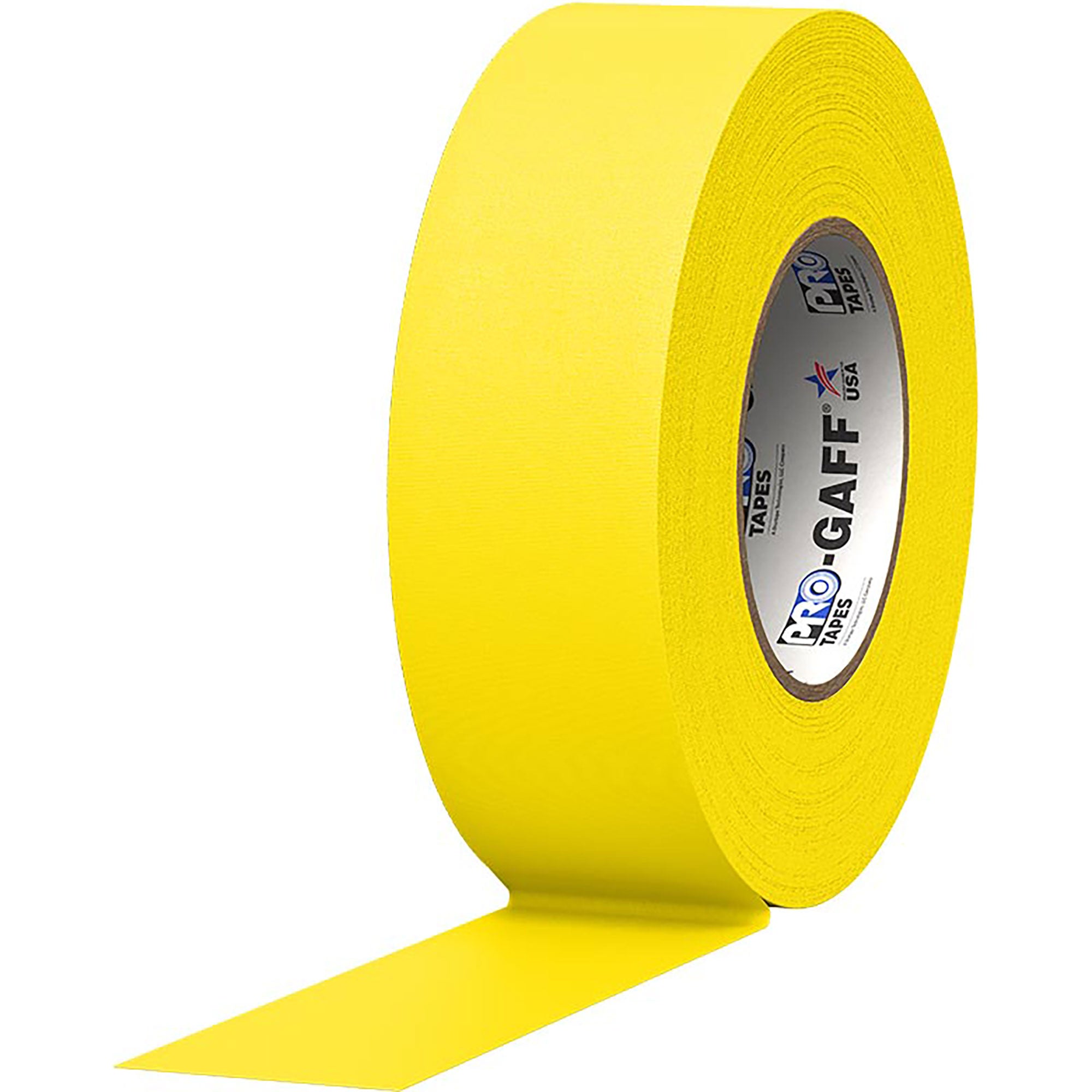 ProTapes Pro Gaff Premium Matte Cloth Gaffers Tape 2" x 55yds (Yellow, Case of 24)