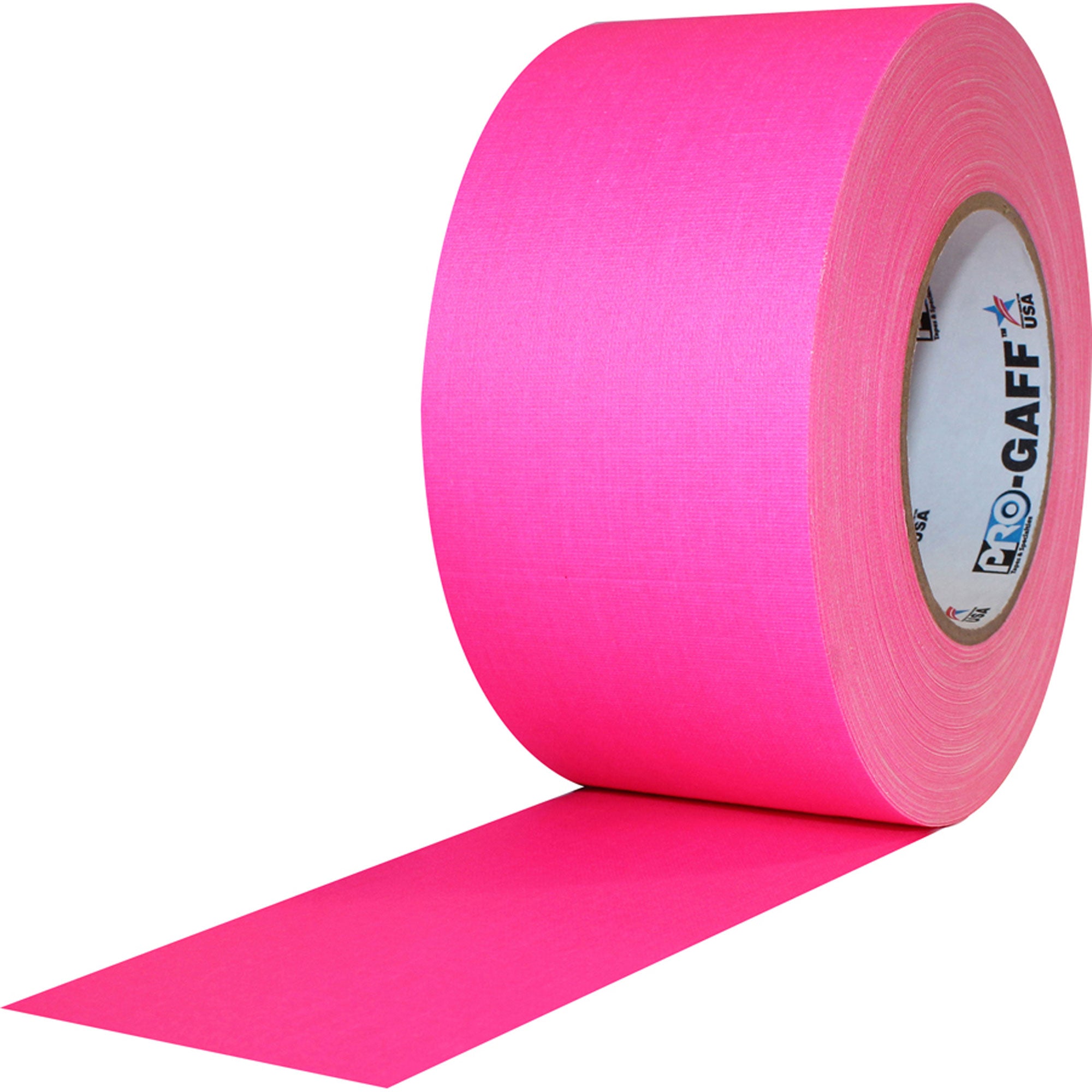 ProTapes Pro Gaff Premium Matte Cloth Gaffers Tape 3" x 50yds (Fluorescent Pink, Case of 16)
