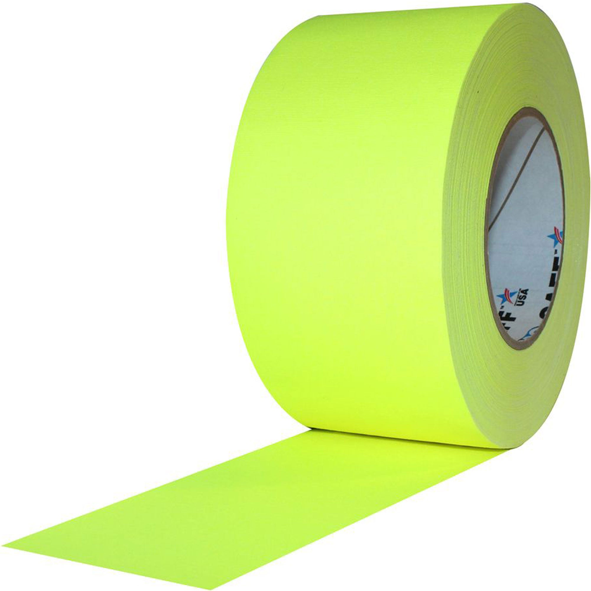 ProTapes Pro Gaff Premium Matte Cloth Gaffers Tape 3" x 50yds (Fluorescent Yellow, Case of 16)