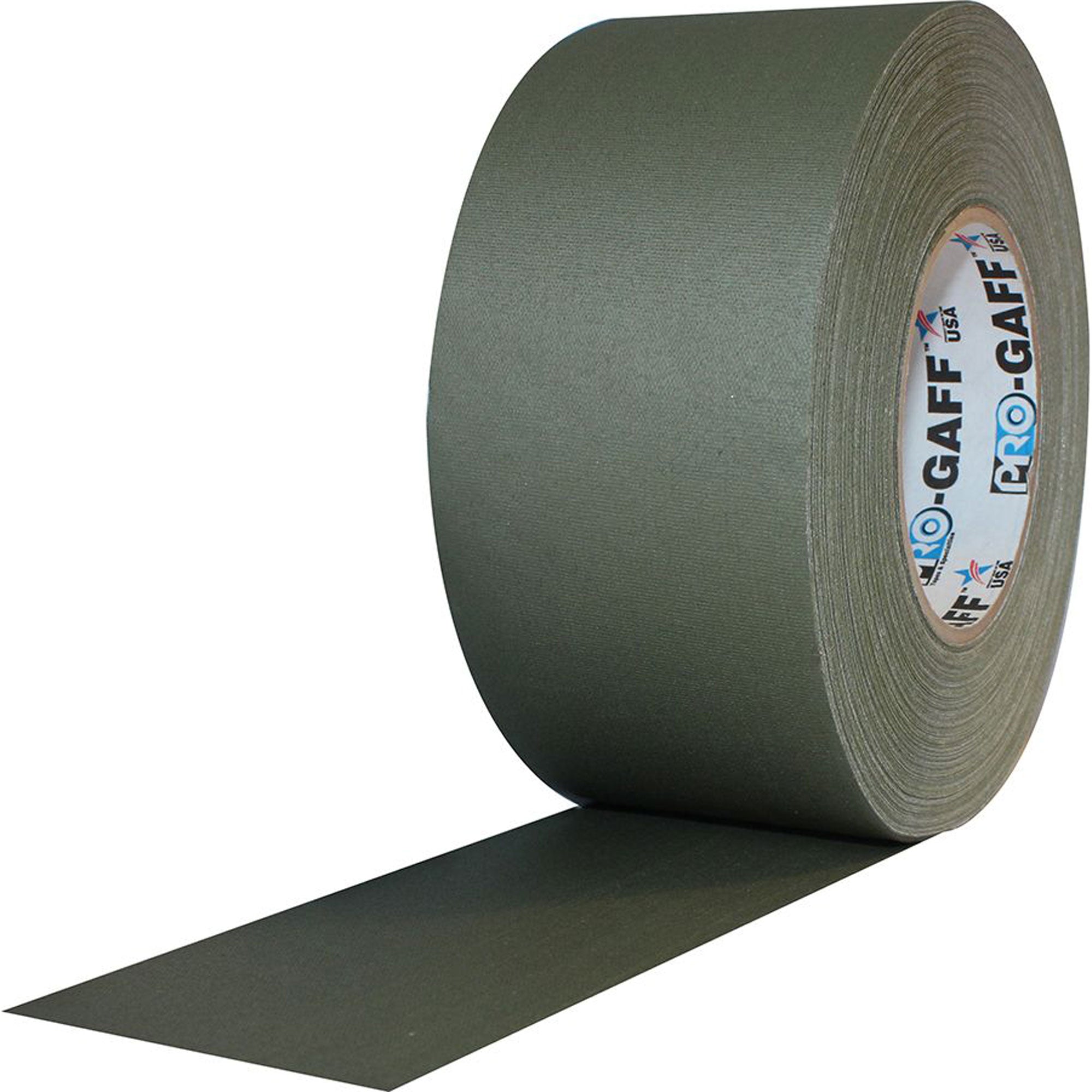 ProTapes Pro Gaff Premium Matte Cloth Gaffers Tape 3" x 55yds (Olive Drab OD Green, Case of 16)