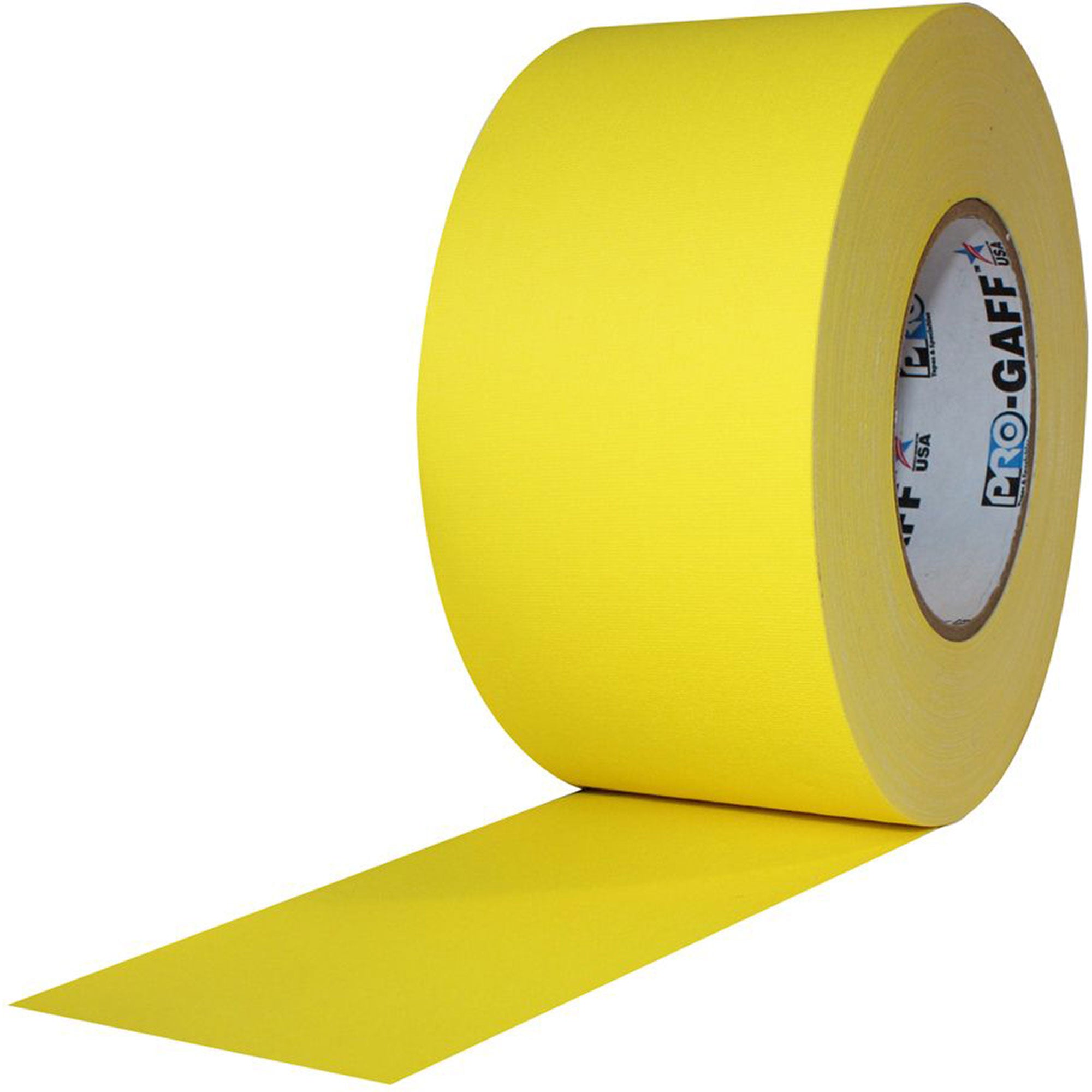 ProTapes Pro Gaff Premium Matte Cloth Gaffers Tape 3" x 55yds (Yellow, Case of 16)