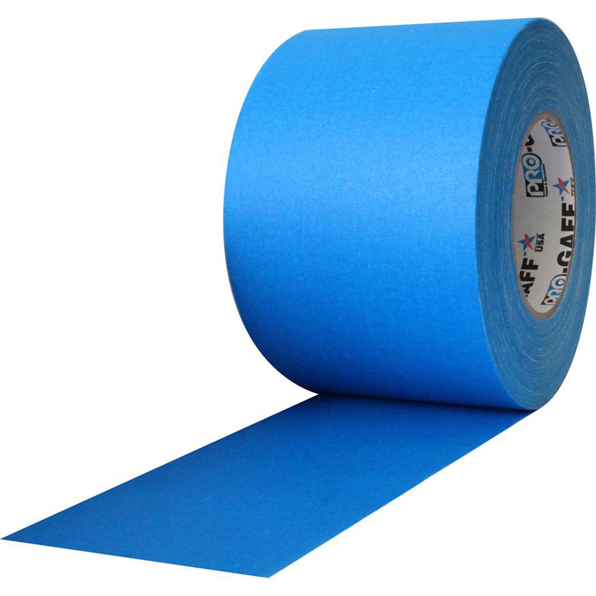 ProTapes Pro Gaff Premium Matte Cloth Gaffers Tape 4" x 55yds (Electric Blue, Case of 12)