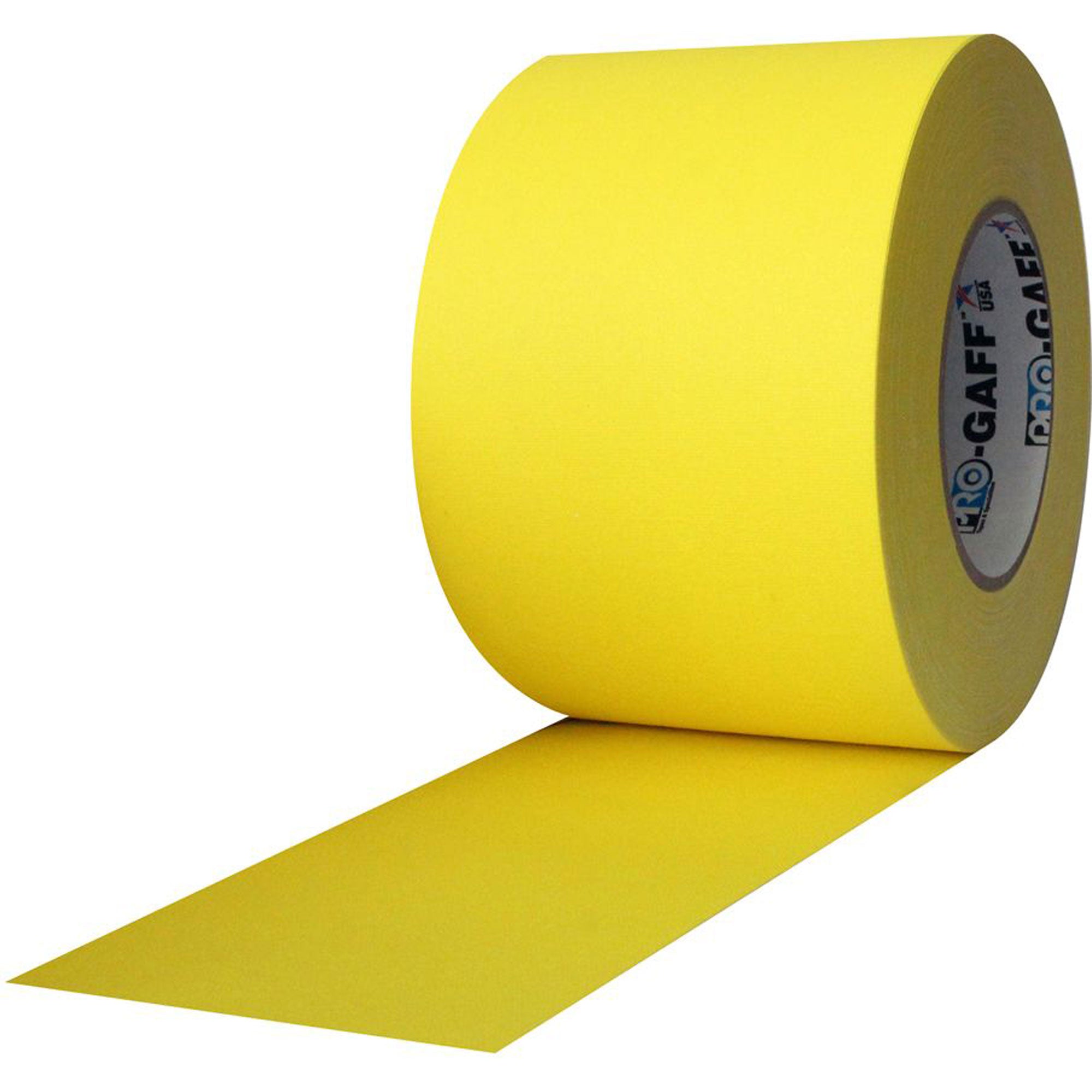ProTapes Pro Gaff Premium Matte Cloth Gaffers Tape 4" x 55yds (Yellow, Case of 12)