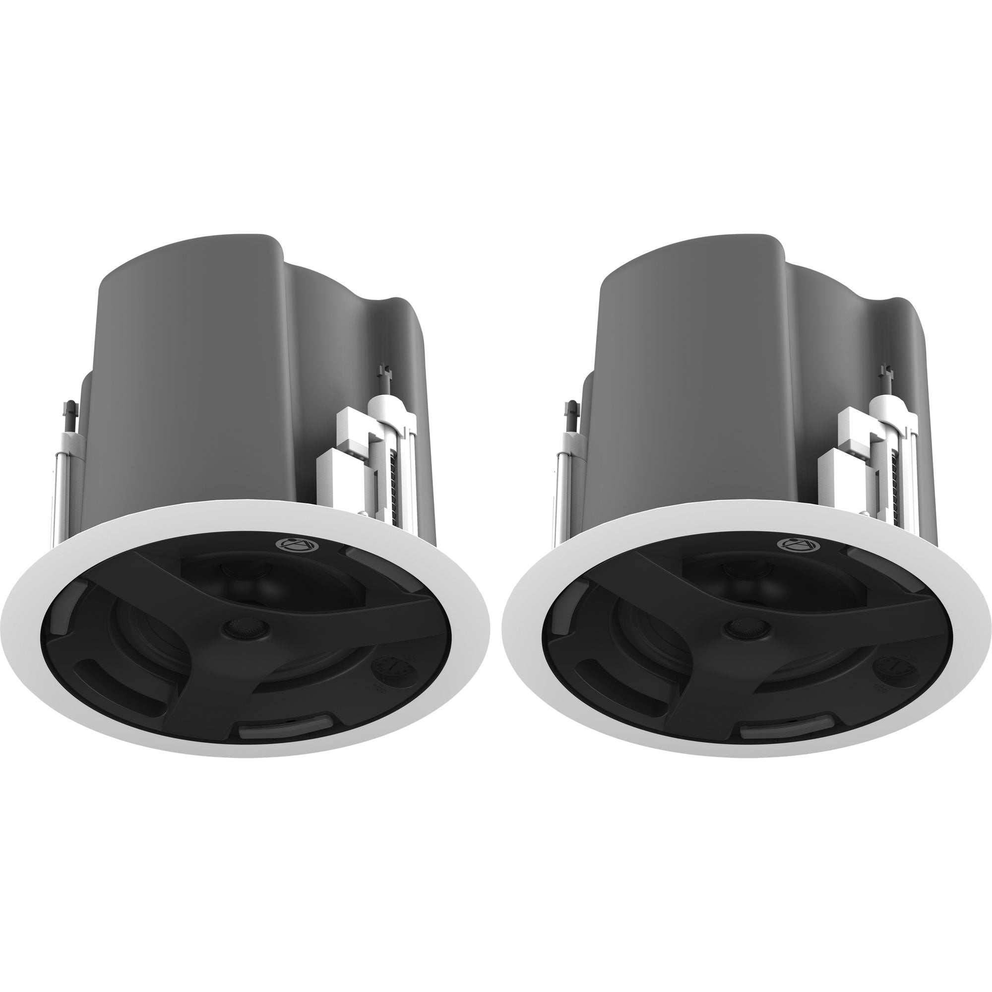 AtlasIED FAP63T-W 6.5" Coaxial In-Ceiling Speaker with 32-Watt 70/100V Transformer (White, Pair)