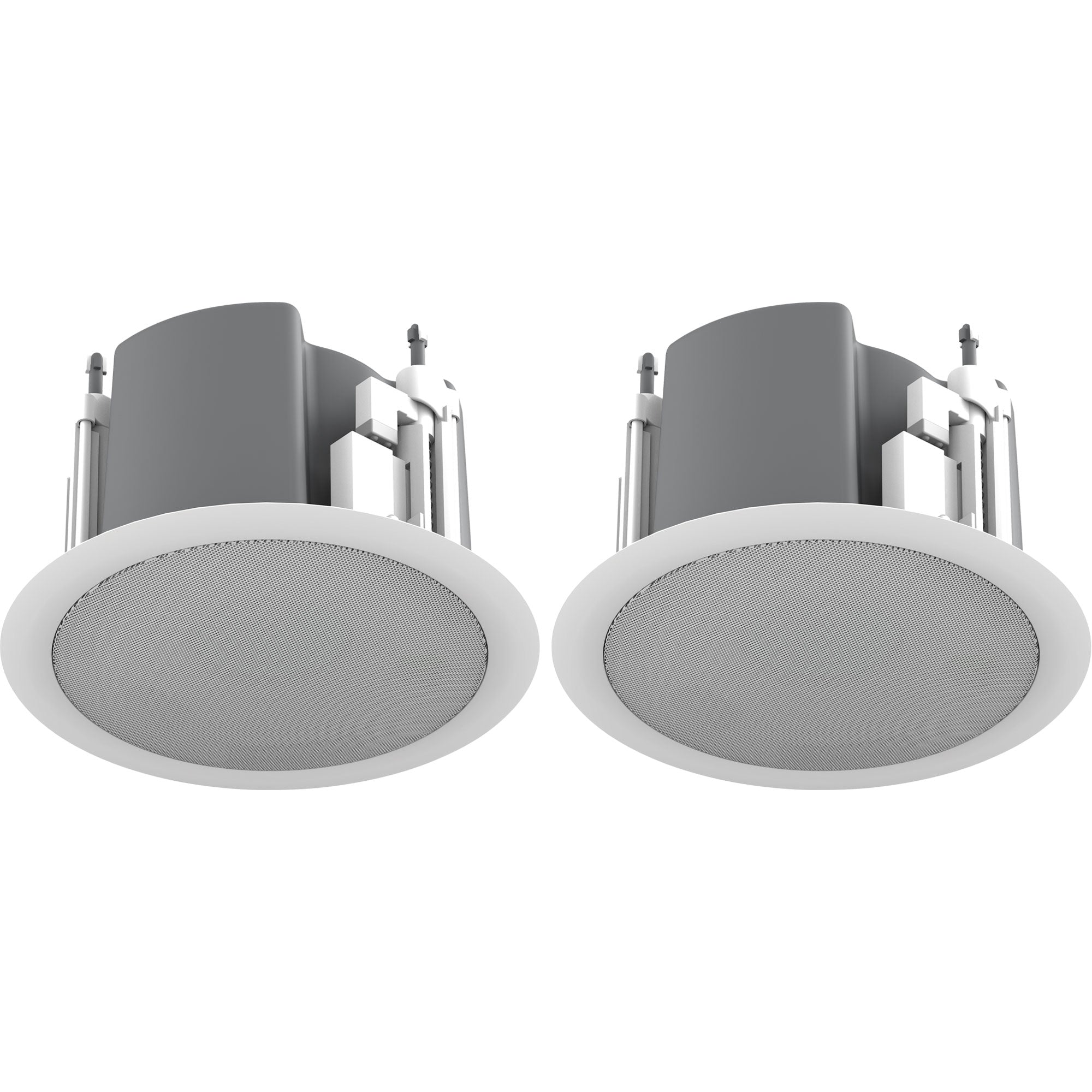 AtlasIED FAP33T-W 3" Full Range In-Ceiling Speaker with 16W 70/100V Transformer (White, Pair)
