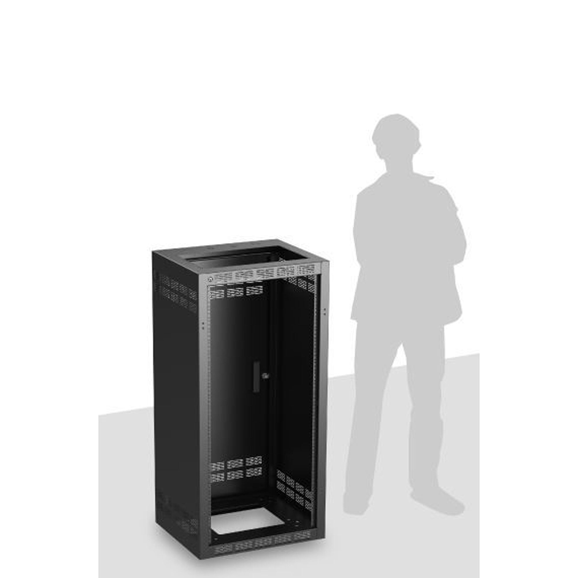 AtlasIED 124-18 Stand-Alone Floor Rack with Fixed Rails (24U)