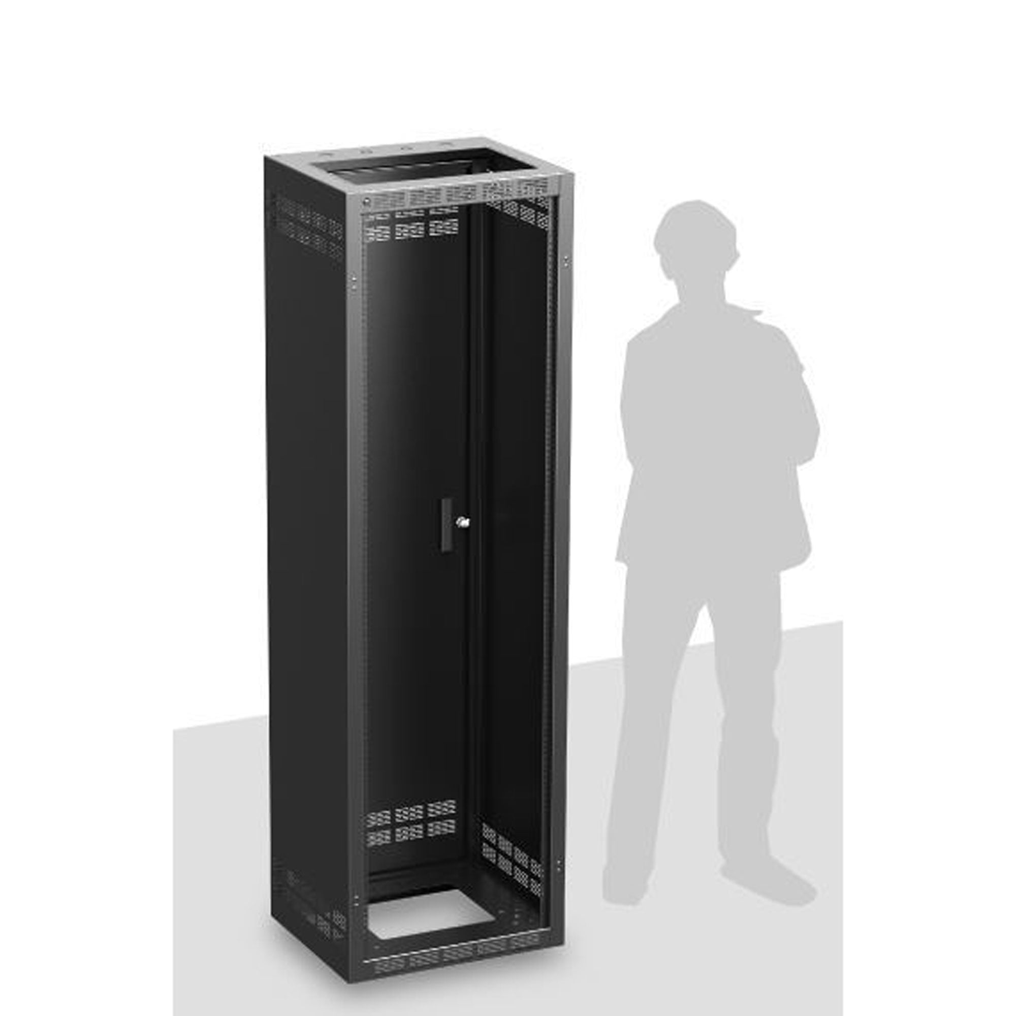 AtlasIED 140-18 Stand-Alone Floor Rack with Fixed Rails (40U)