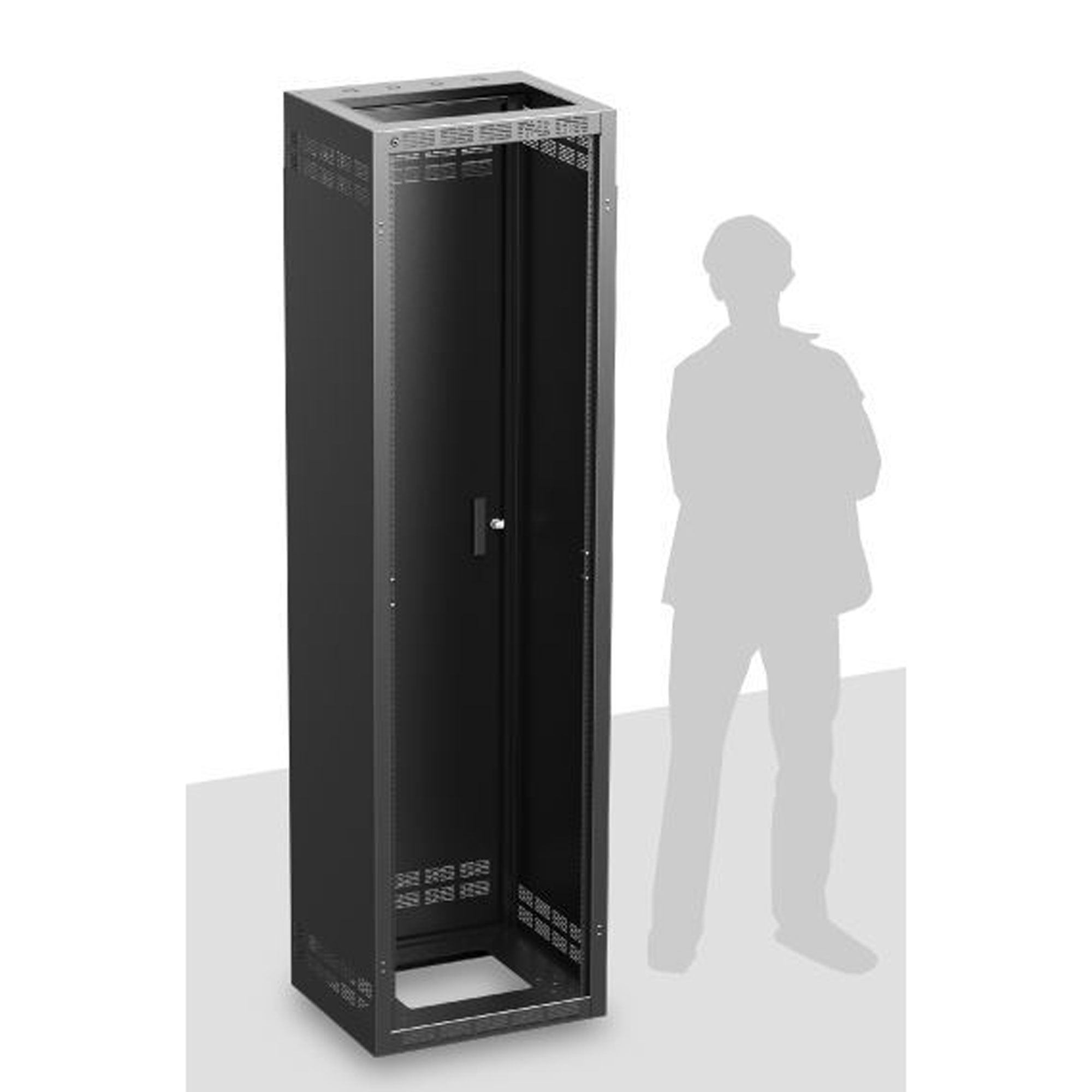 AtlasIED 144-18 Stand-Alone Floor Rack with Fixed Rails (44U)