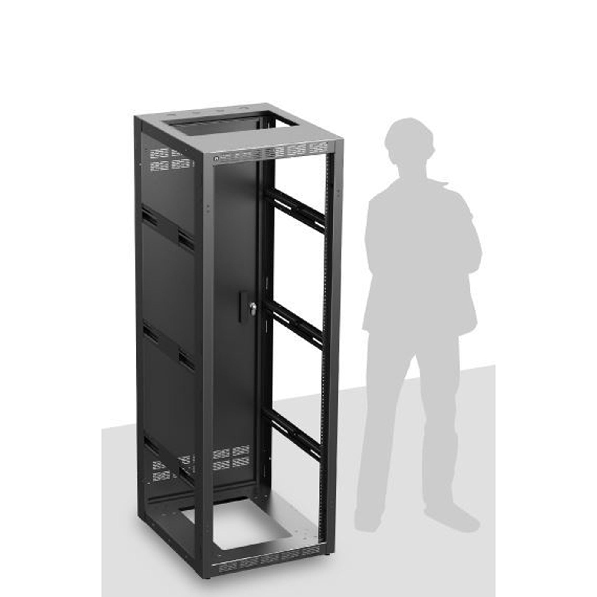 AtlasIED 535-25 Stand Alone or Gangable Rack (35RU, 25" Deep)