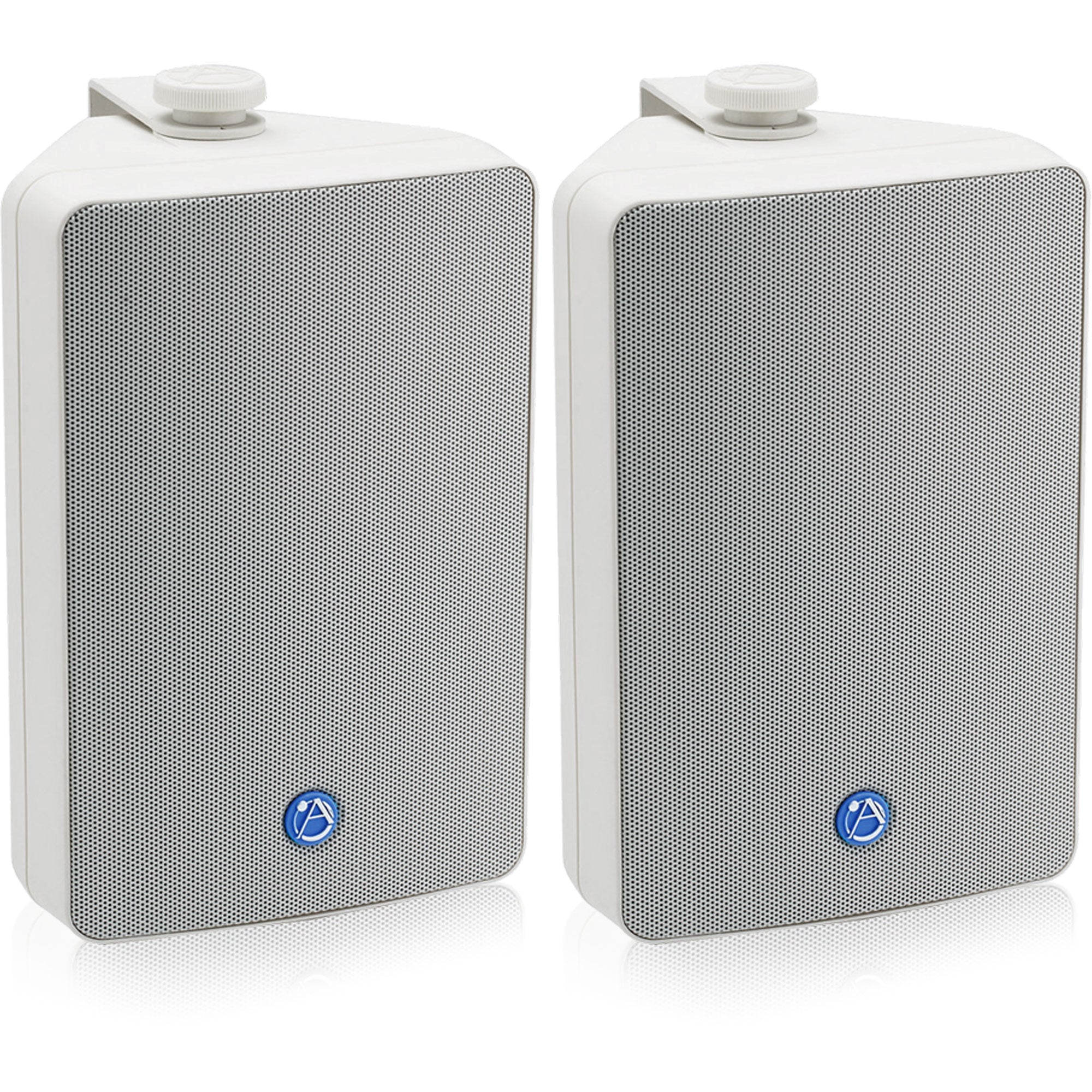 AtlasIED SM52T-WH 5.25" 2-Way All Weather Speaker with 30-Watt 70V/100V Transformer (White, Pair)
