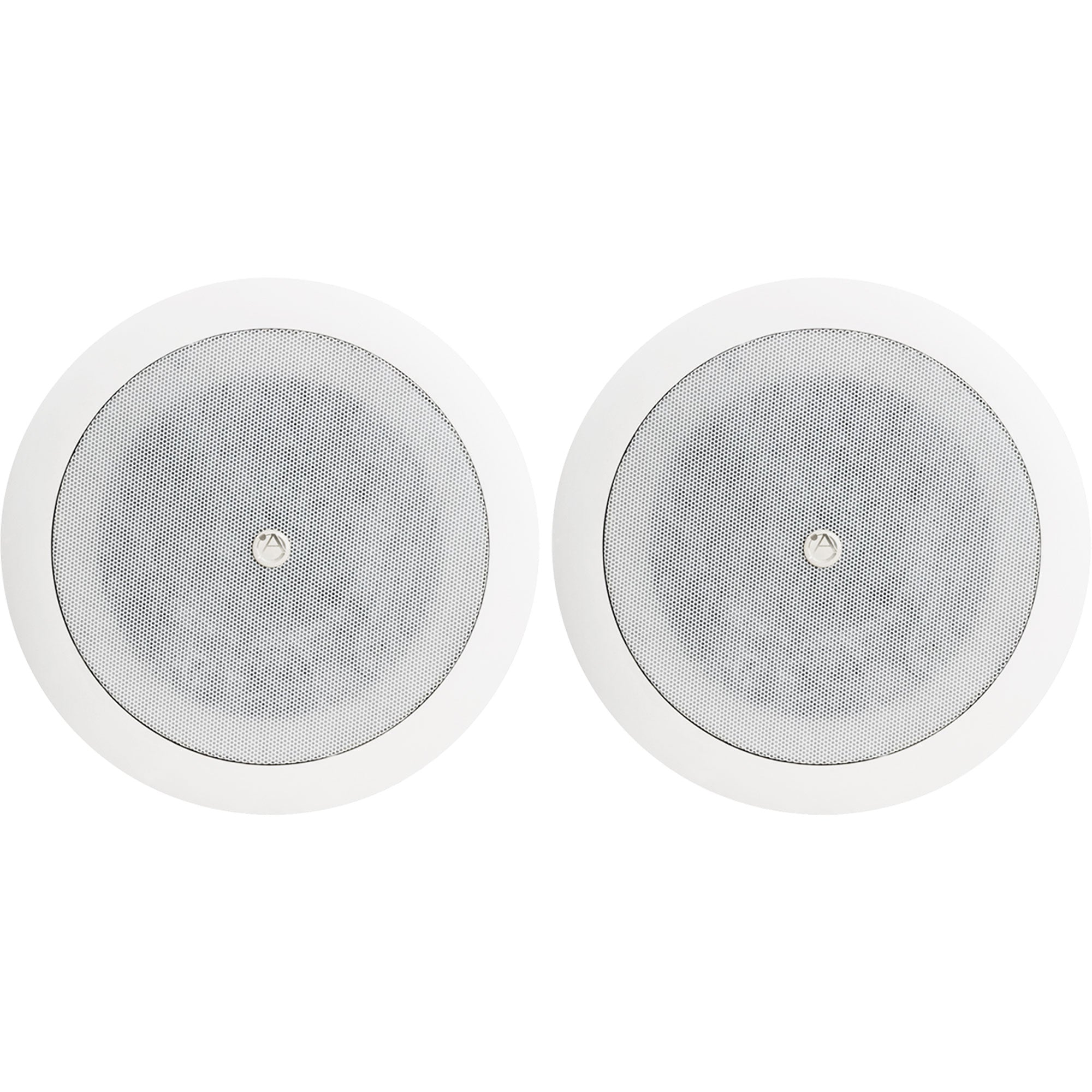 AtlasIED FAP42T 4" Coaxial In-Ceiling Speaker with 16-Watt 70/100V Transformer (White, Pair)