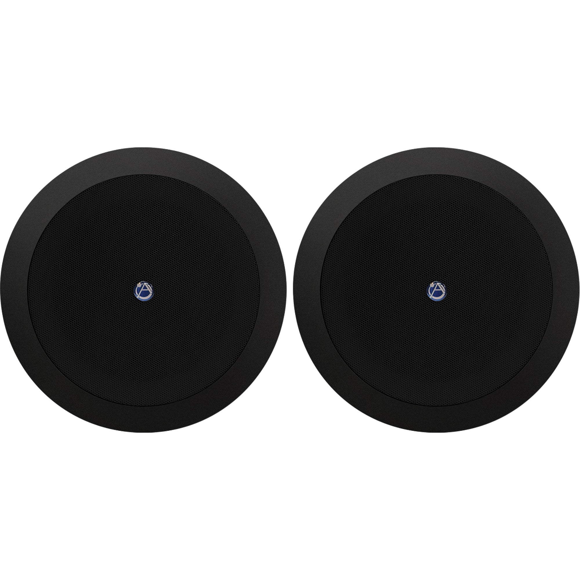 AtlasIED FAP42T-B 4" Coaxial In-Ceiling Speaker with 16-Watt 70/100V Transformer (Black, Pair)