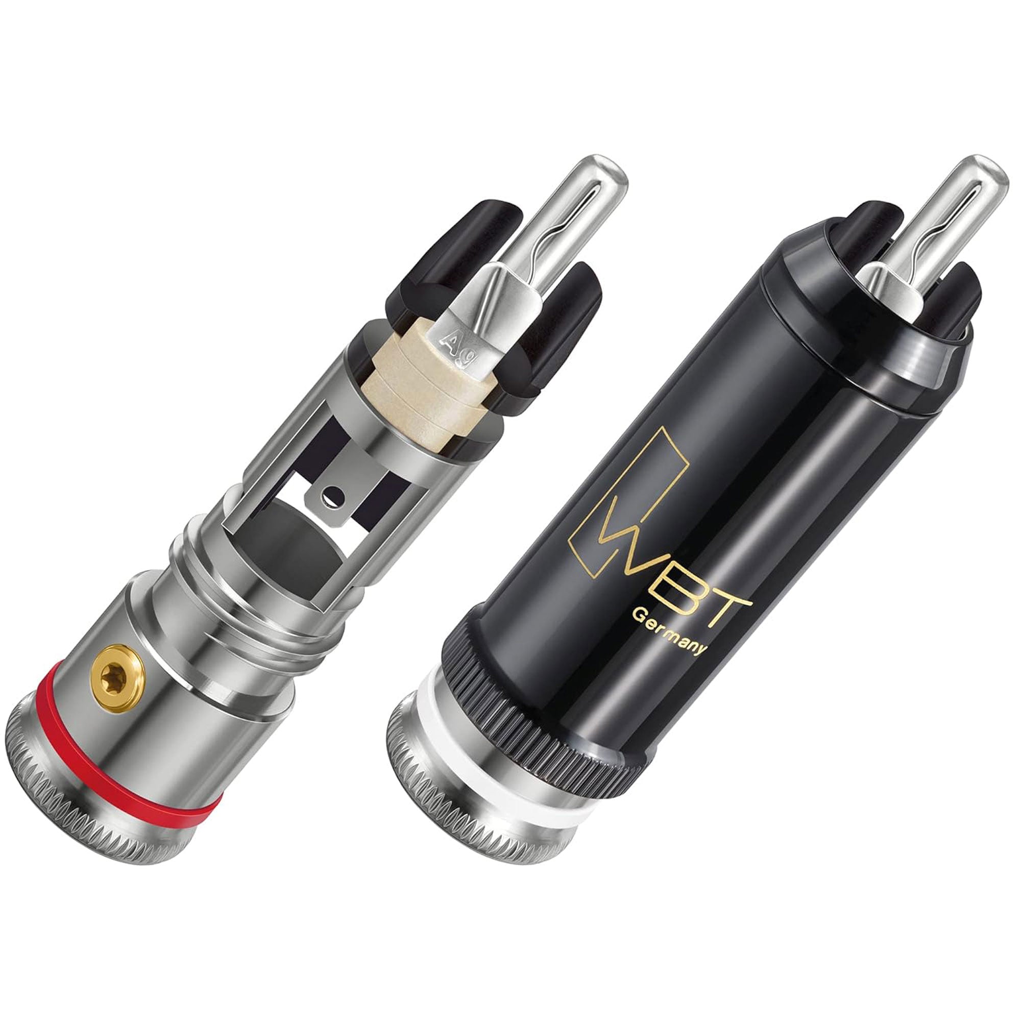 WBT 0102-Ag KIT NextGen Silver Signature Male RCA Connector (4-Pack with Torx Key)