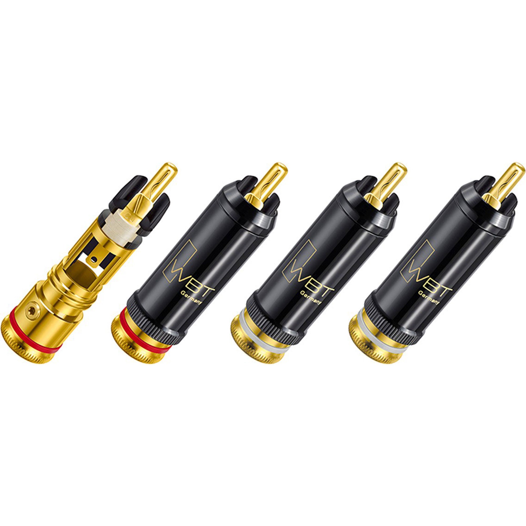 WBT 0102-Cu KIT NextGen Gold Topline Male RCA Connector (4-Pack with Torx Key)