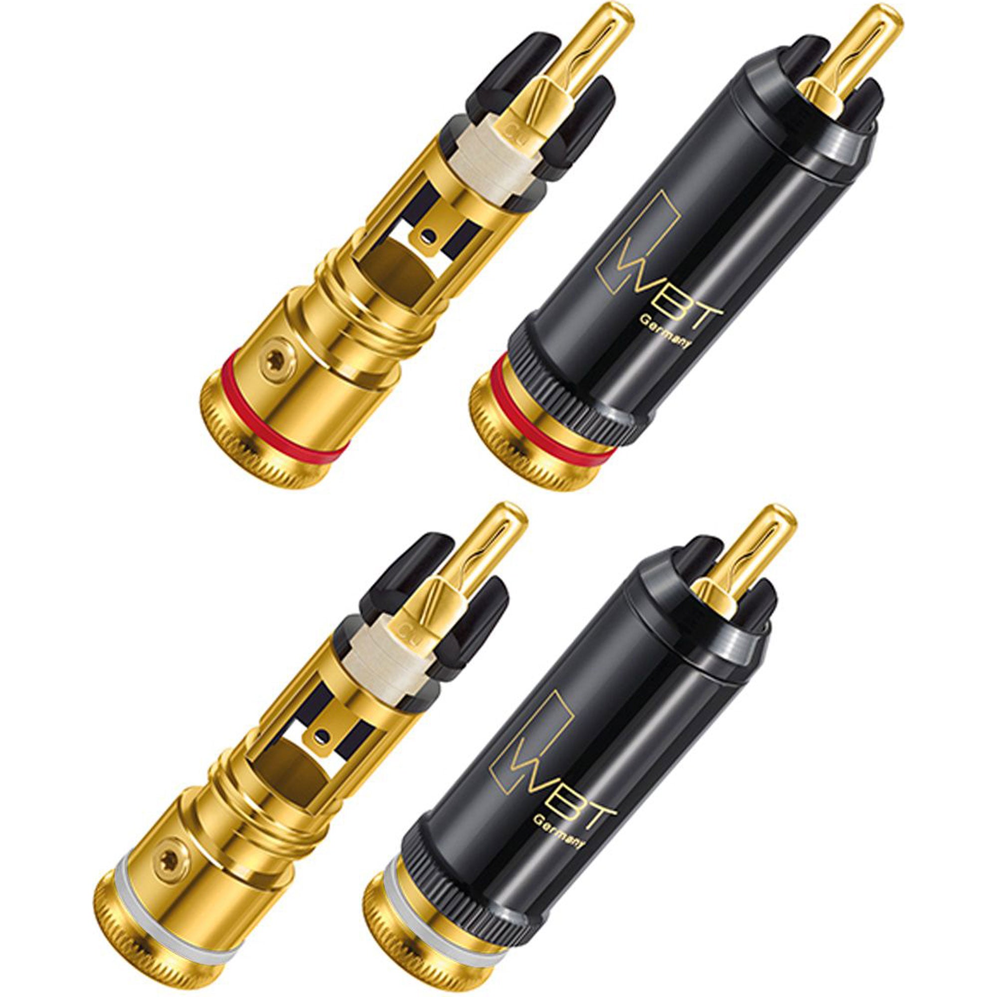 WBT 0102-Cu KIT NextGen Gold Topline Male RCA Connector (4-Pack with Torx Key)
