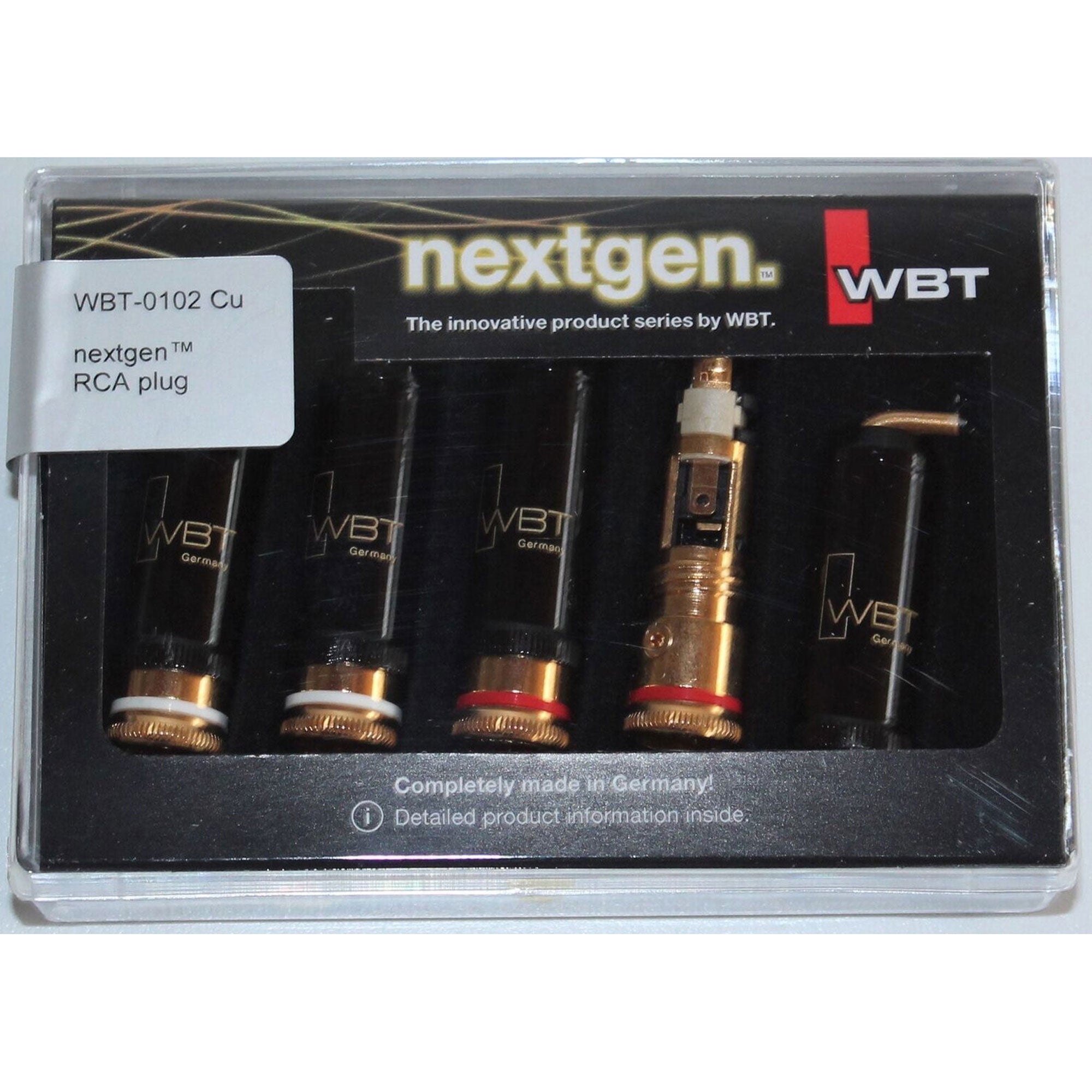 WBT 0102-Cu KIT NextGen Gold Topline Male RCA Connector (4-Pack with Torx Key)