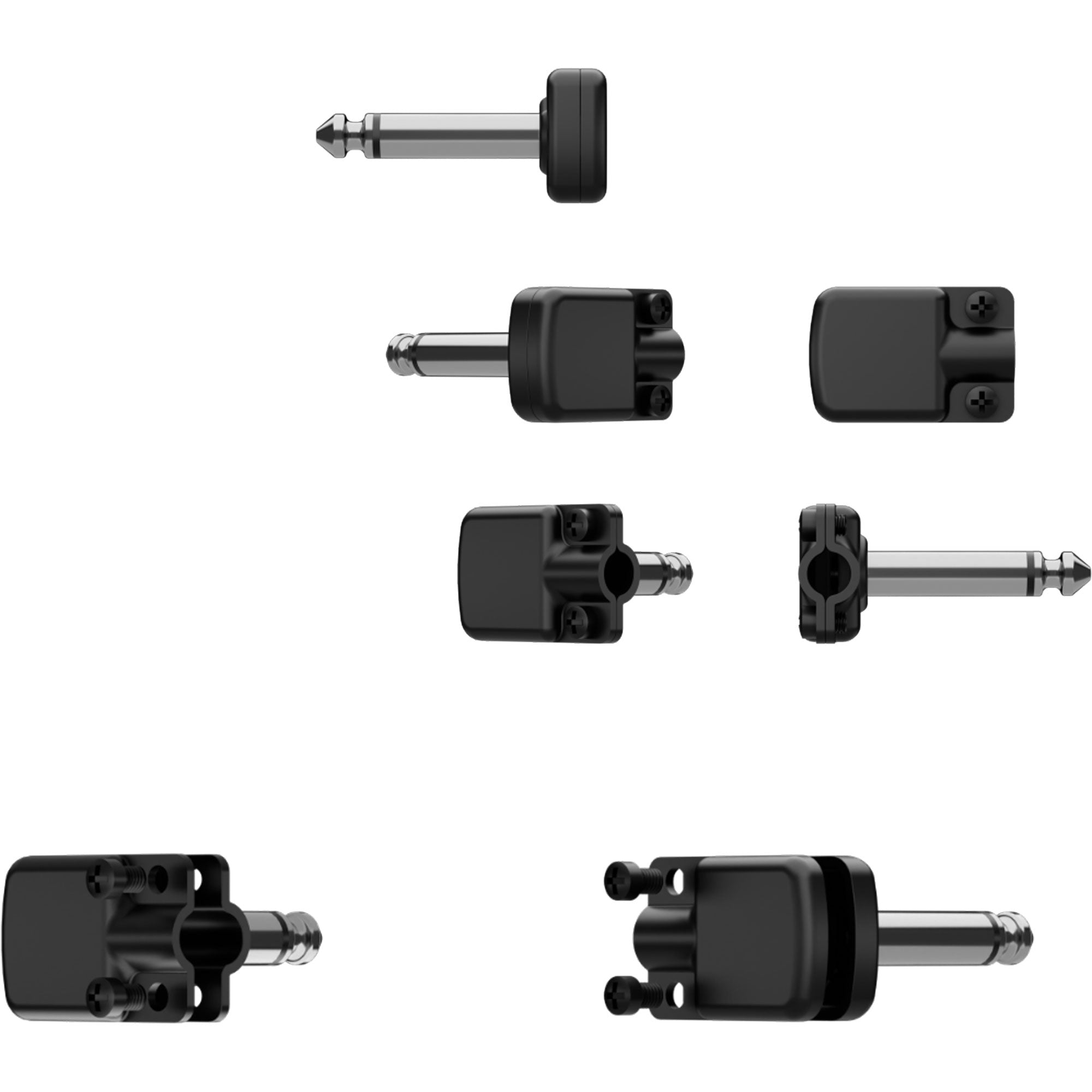 SquarePlug SP600BK Compact Pancake Right-Angle 1/4" TS Mono Cable Plug (Black) Image 2