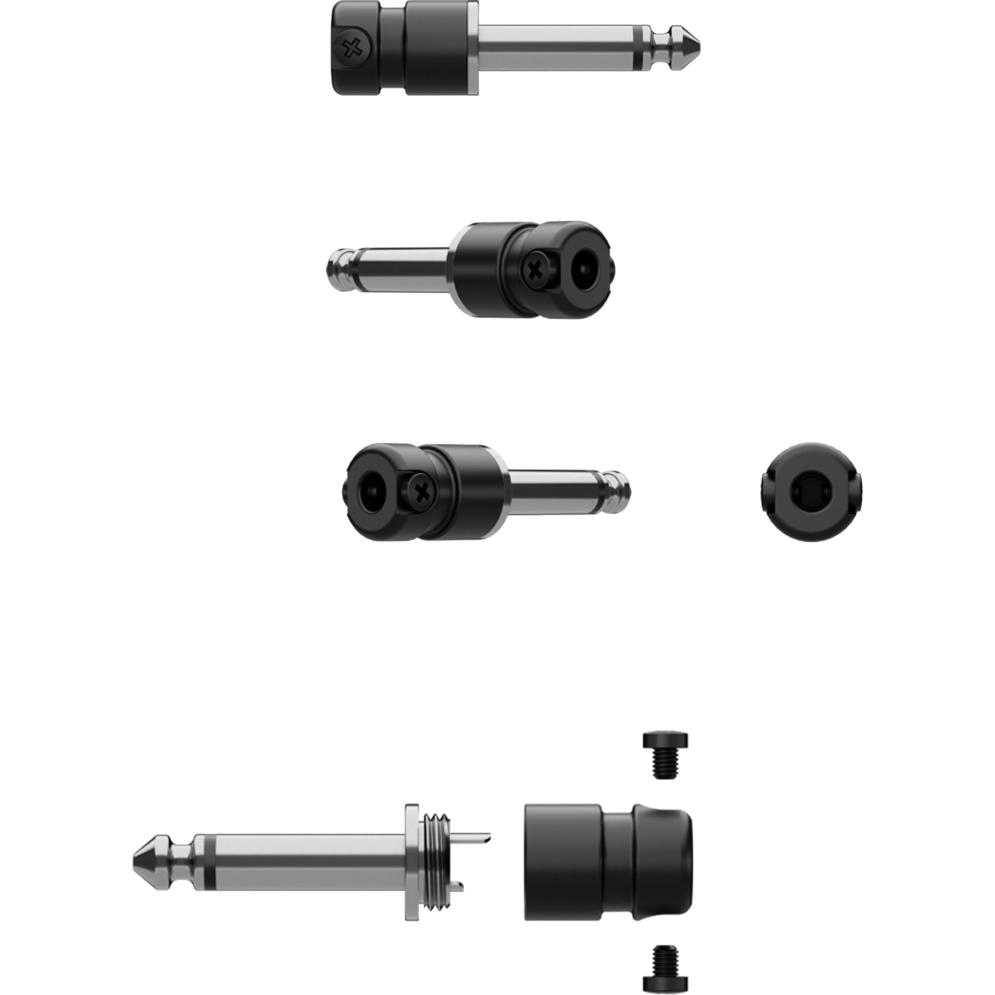 SquarePlug SPS4BK Compact Short Straight 1/4" TS Mono Cable Plug (Black) Image 5