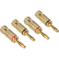 Custom Cable Performance Audio Banana Plugs with Dual Set Screws (2 Pack) Image 1