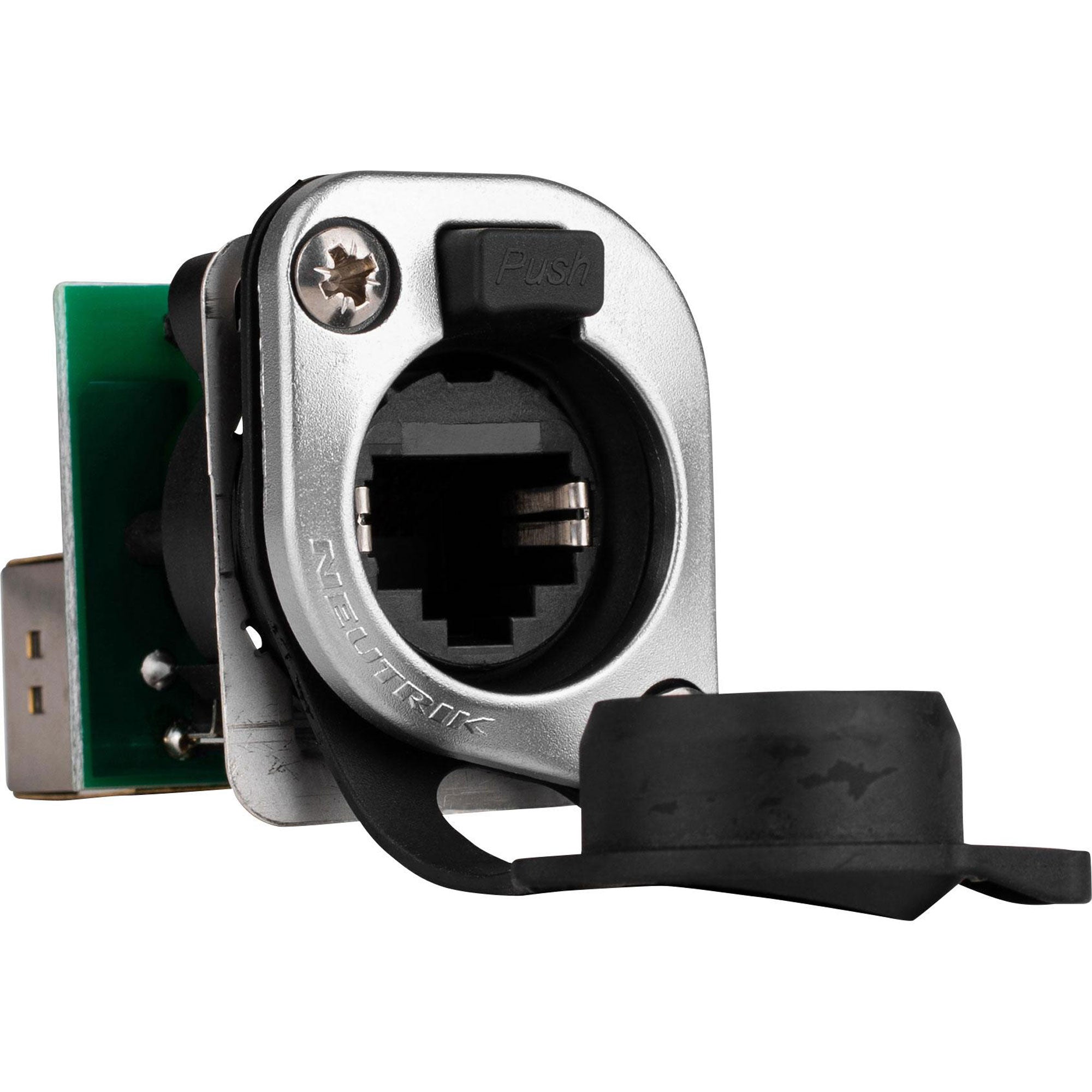 Neutrik NE8FDP-TOP etherCON RJ45 IP65 Outdoor Feedthrough Receptacle (Nickel, Box of 50)