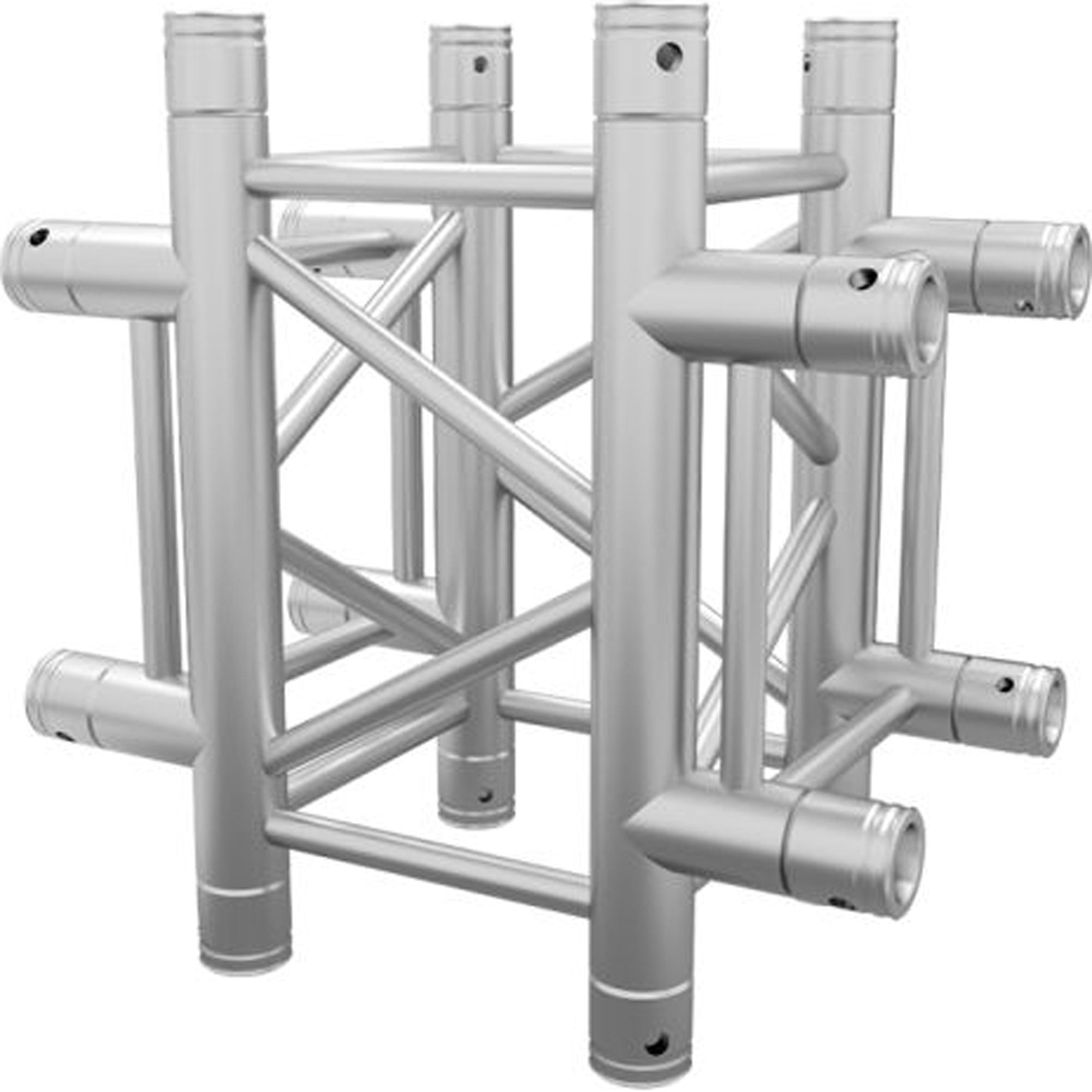 Global Truss 4-Way Cross Junction for F34 Square Truss System (Aluminum)