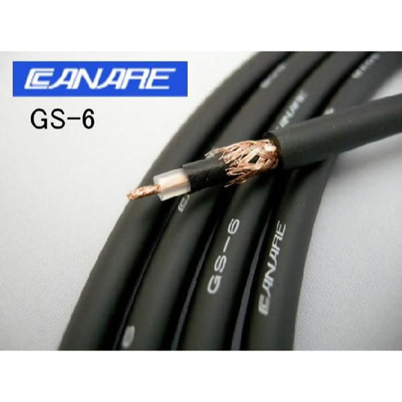 Canare GS-6 OFC Guitar, Keyboard and Instrument Cable (Black, By the Foot)