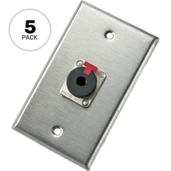 Neutrik 103P Single Gang Wall Plate with Female 1/4