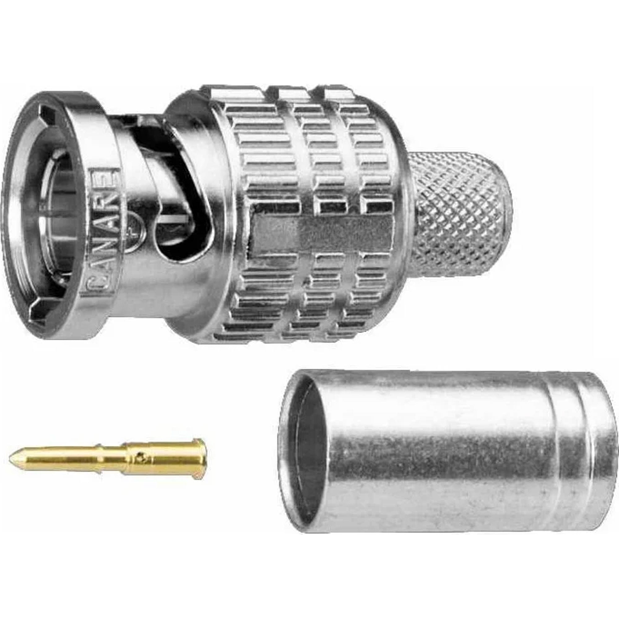 Canare BCP-B51F 75 Ohm BNC Crimp Plug for L-5CFW (100 Pack)