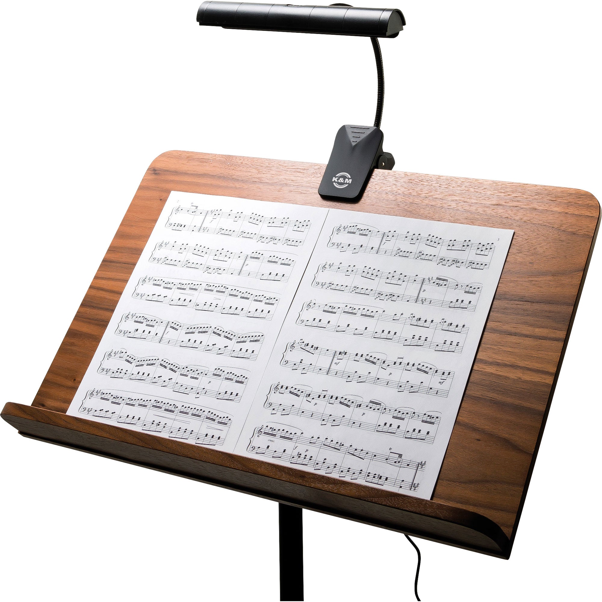 K&M Stands 12287 Orchestra Music Stand Light (Black)