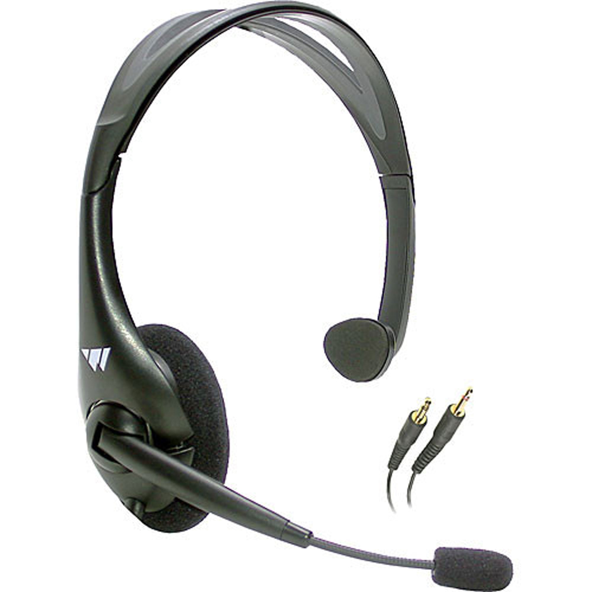 Williams AV MIC 044 2P Noise-Cancelling Headset Microphone with Dual 3.5mm Plugs