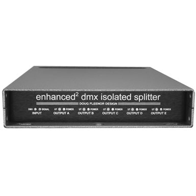 Doug Fleenor 125EE-5-FT DMX512 Enhanced Splitter 1x5 (5-Pin XLR with Feed-Thru)