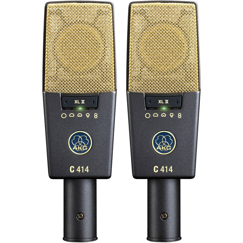 AKG C414XLII Stereo Matched Pair of Condenser Microphones