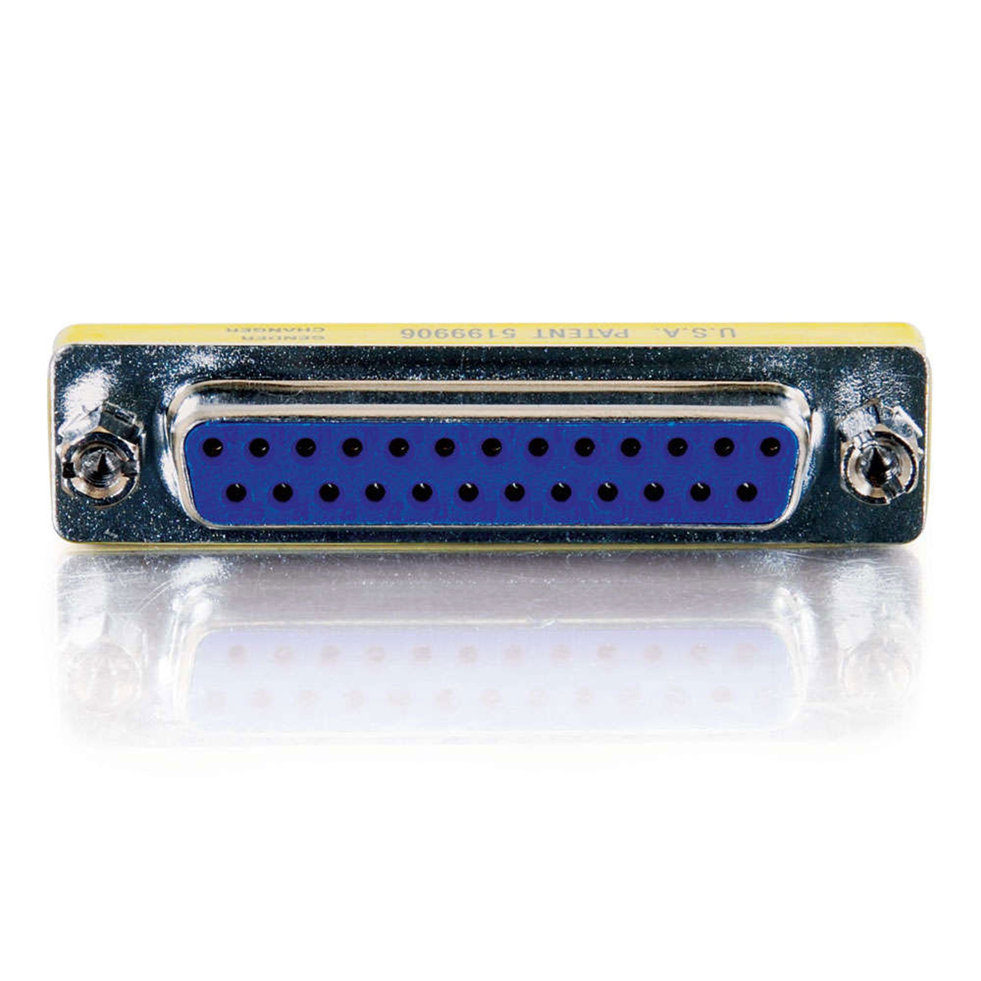 C2G DB25 Female/Female Mini Gender Changer (Coupler)