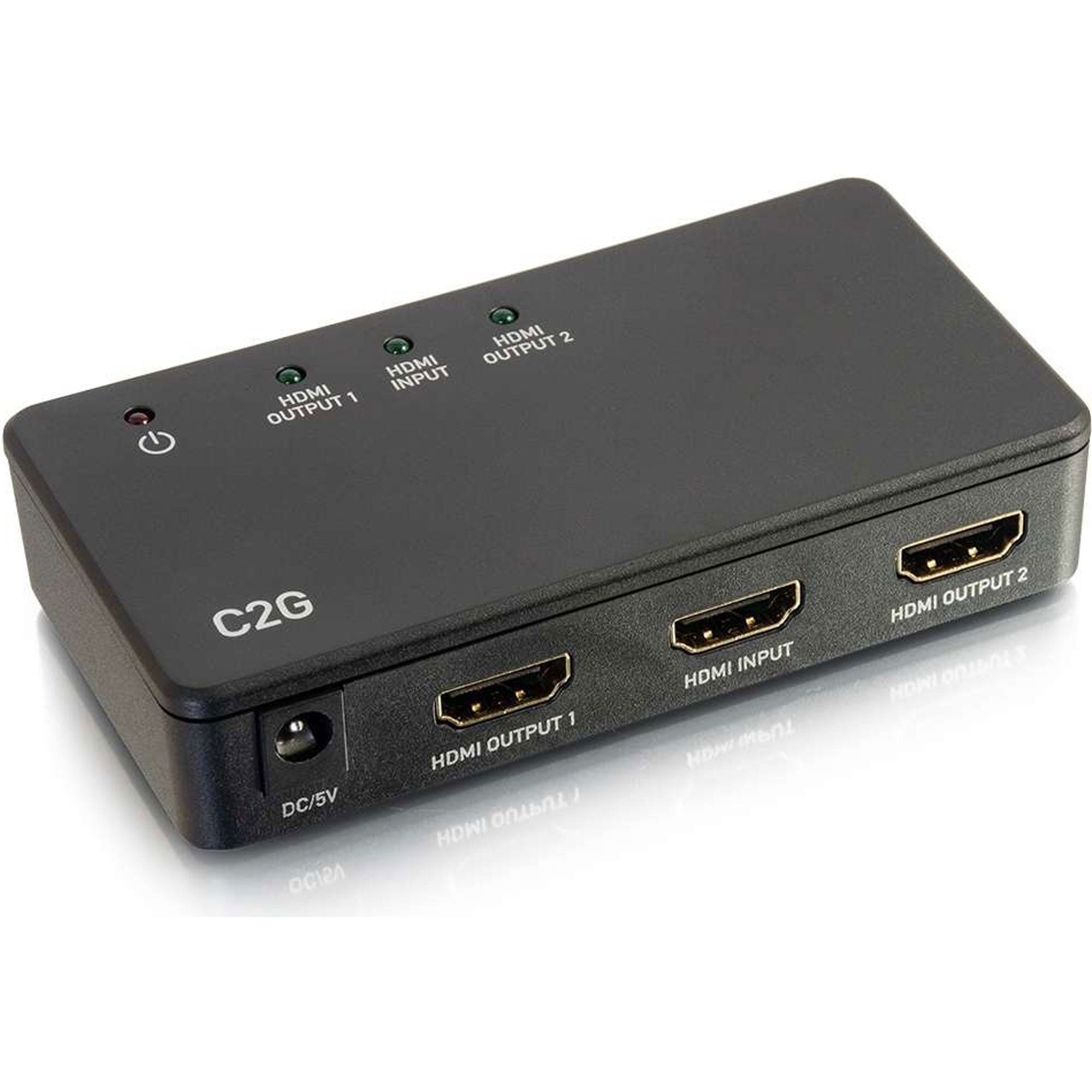 C2G 41057 HDMI Distribution Amplifier Splitter 4K30 (2 Port)