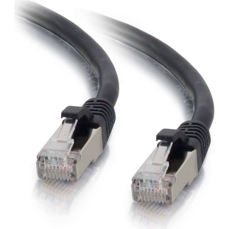 C2G Cat6 Snagless Shielded (STP) Ethernet Network Patch Cable - Black (2')