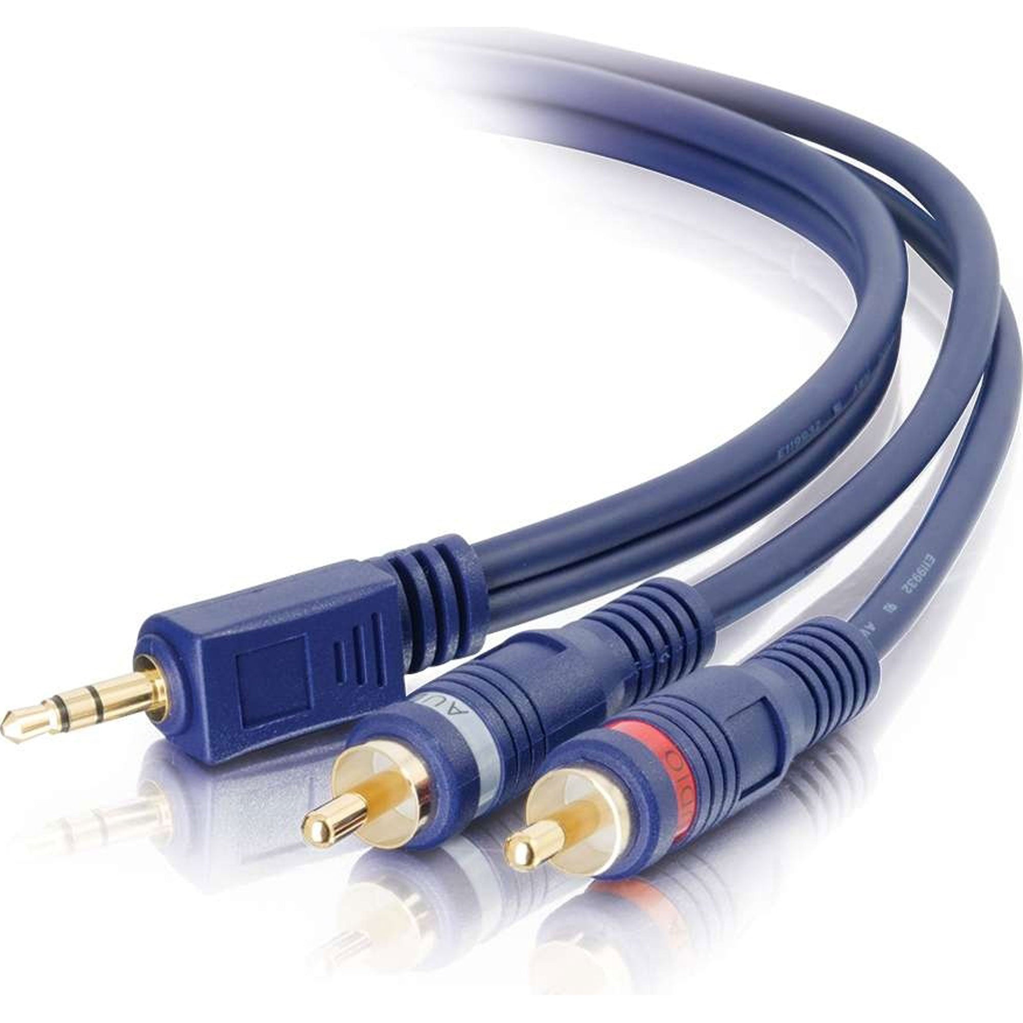 C2G Velocity One 3.5mm Stereo Male to Two RCA Stereo Male Y-Cable (25')