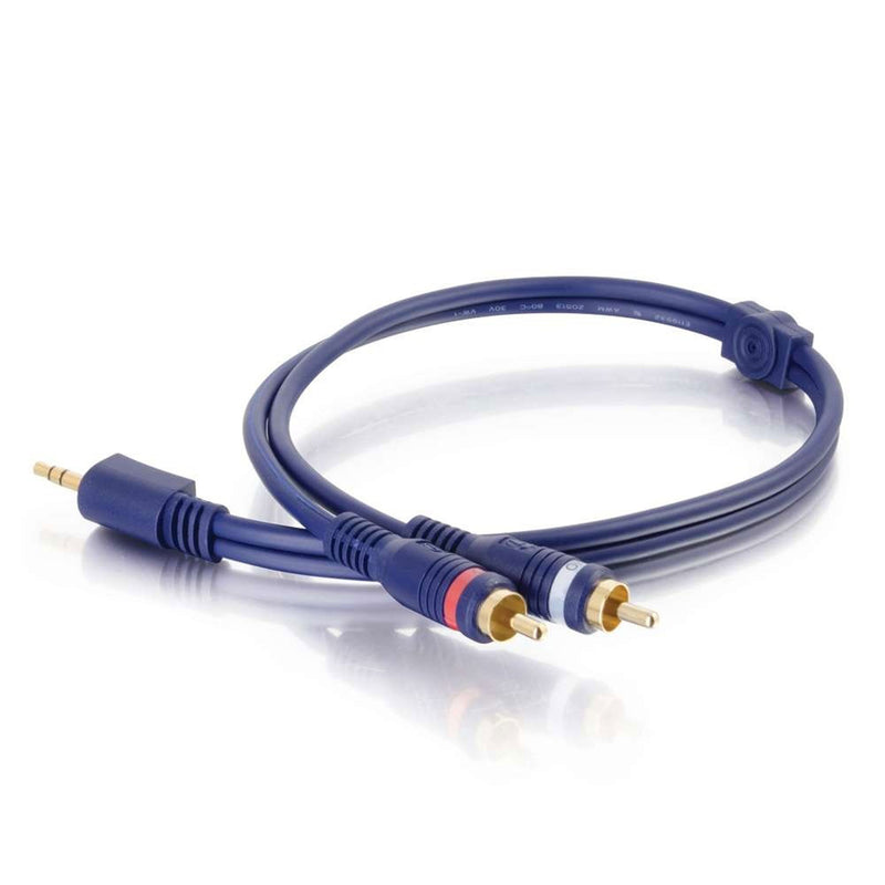 C2G Velocity One 3.5mm Stereo Male to Two RCA Stereo Male Y-Cable (25')