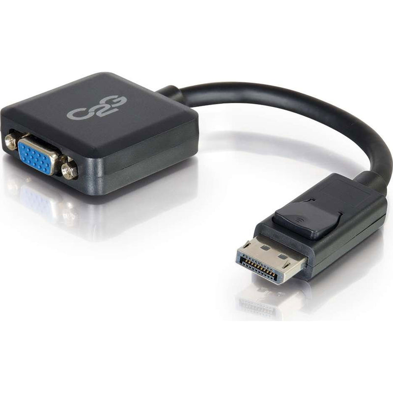 C2G DisplayPort Male to VGA Female Active Adapter Converter - Black (8")