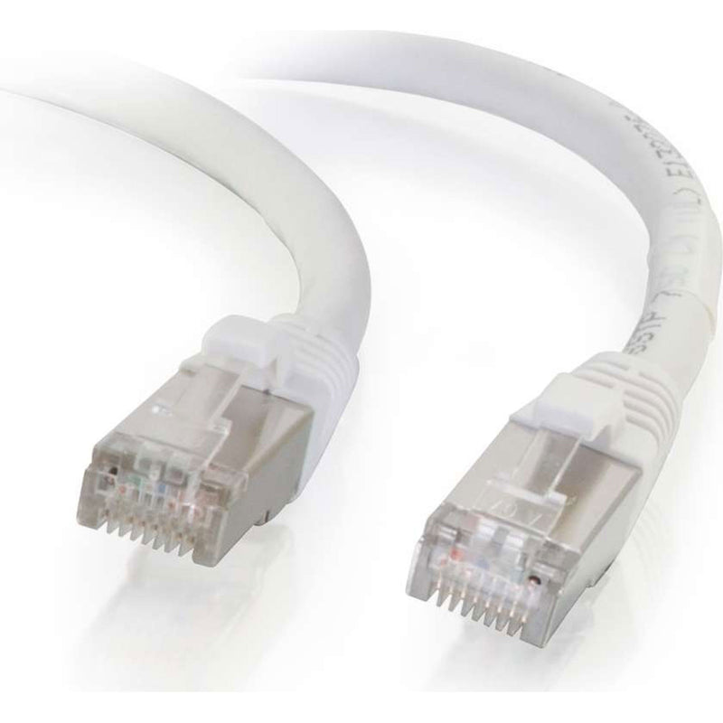 C2G Cat6 Snagless Shielded (STP) Ethernet Network Patch Cable - White (2')