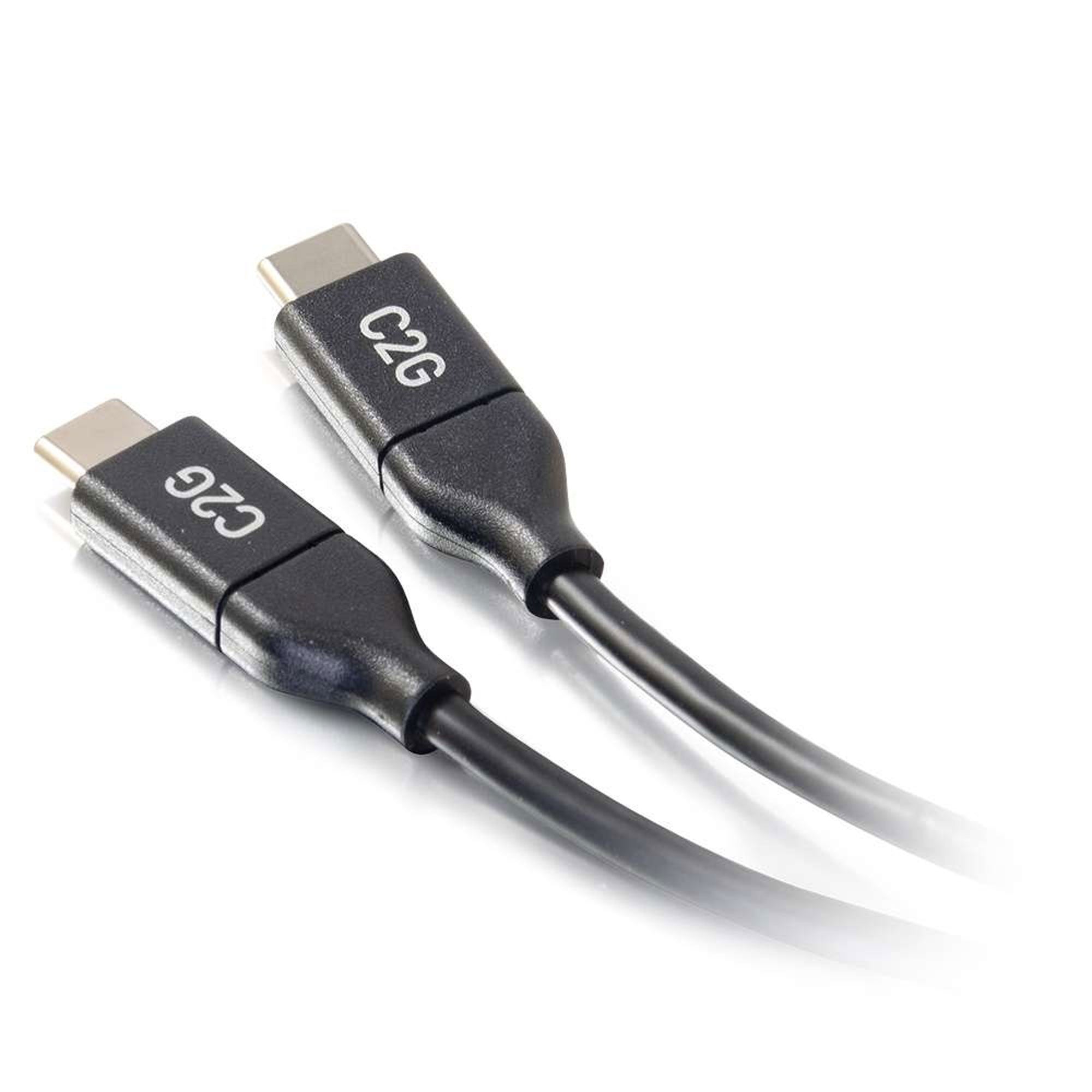 C2G 28827 USB-C Male to USB-C Male Cable with 5A Charging (3')